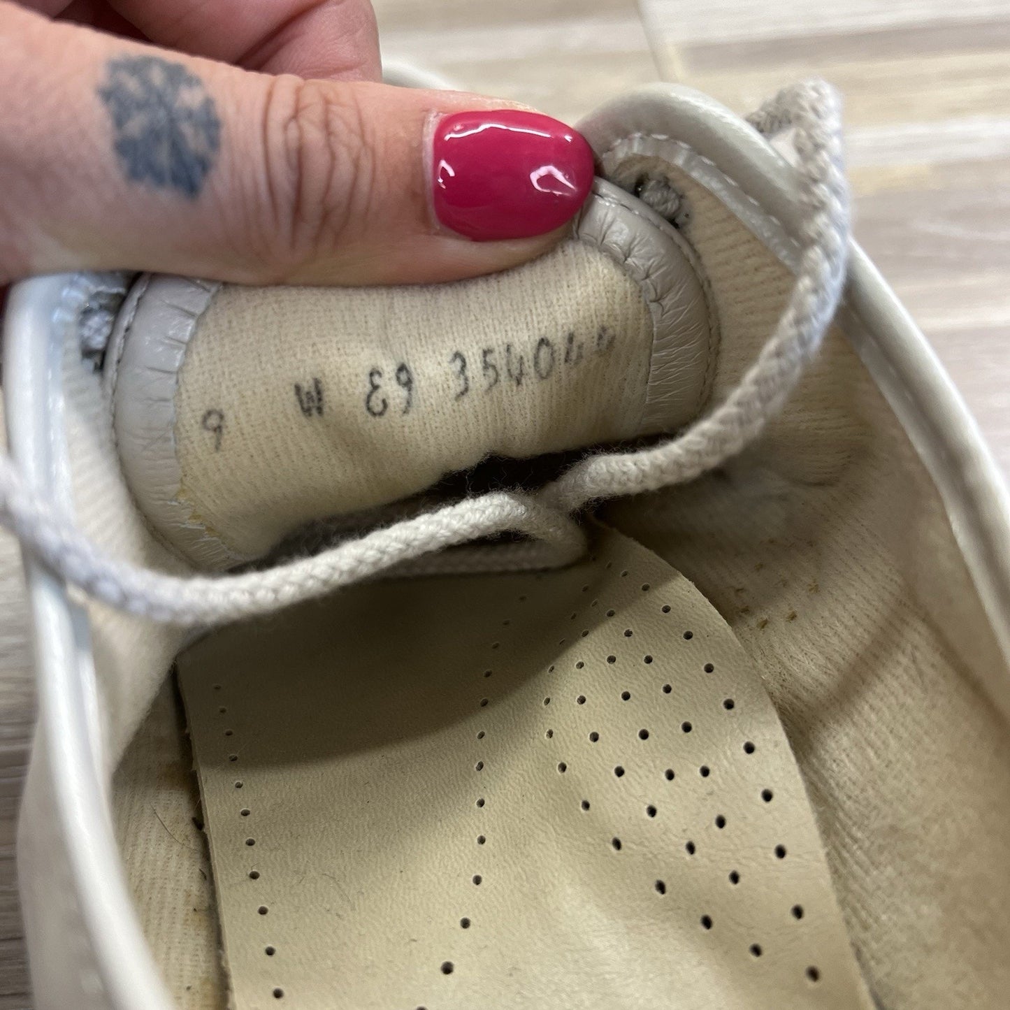 SAS Siesta Women's Comfort Oxford Loafer Moc Toe USA Beige - JL377