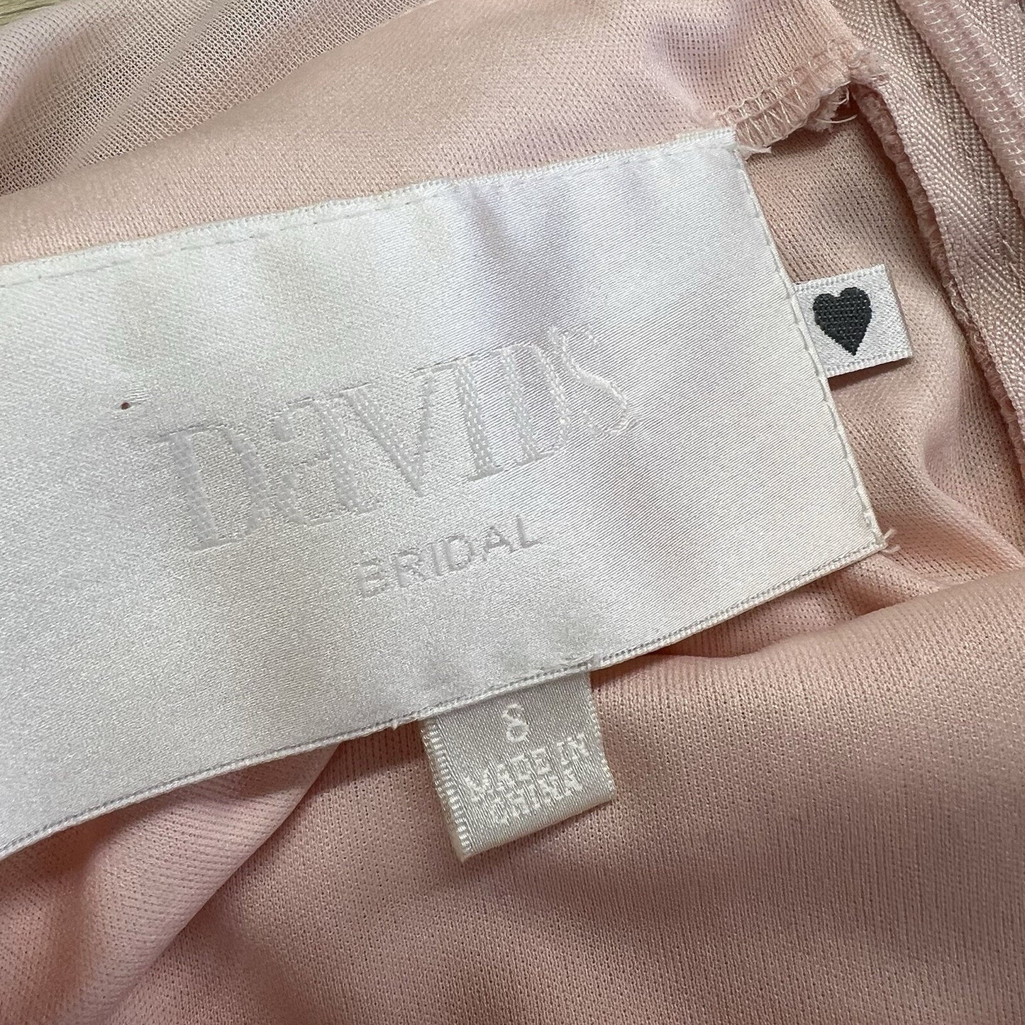 David’s Bridal Pink Bridesmaid Dress Size 8 - JN337