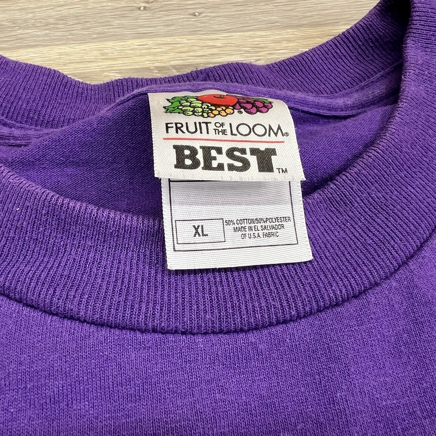 VTG Red Hat Society Women’s T Shirt Purple Size XL Embroidered - JL485