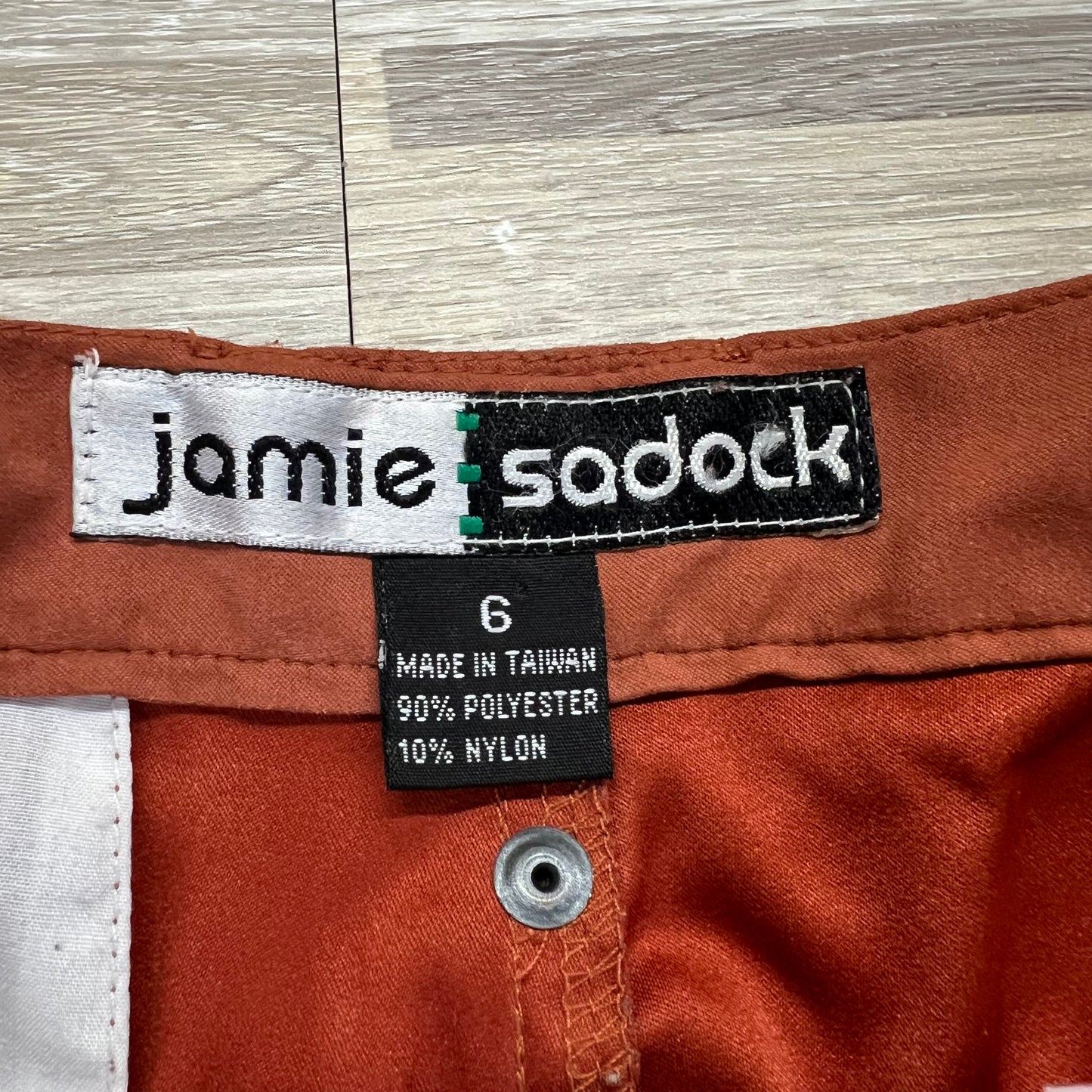 Jamie Sadock Poly Women’s Golf Hiking Shorts Orange Size 6 - A101