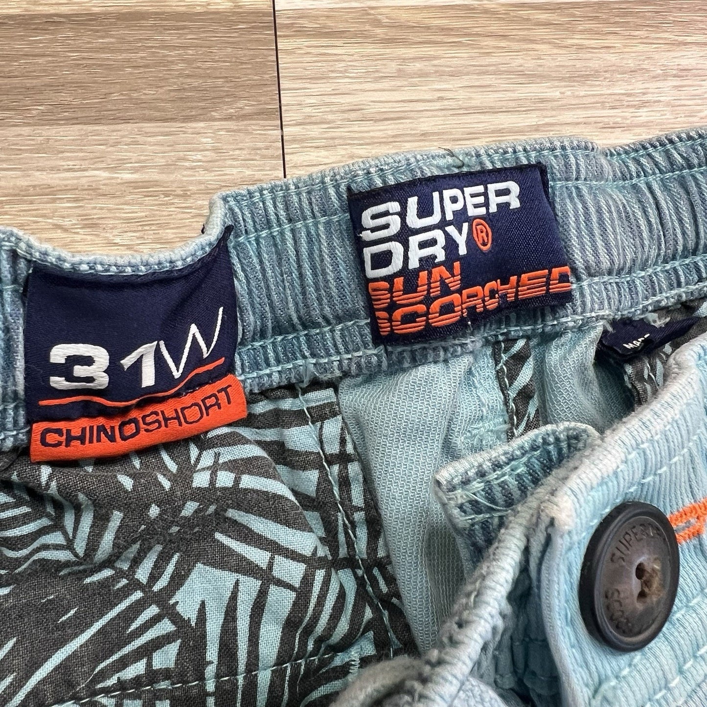 Superdry Men's Sunscorched Chino Shorts Blue 31 W Chino Shorts - JL372