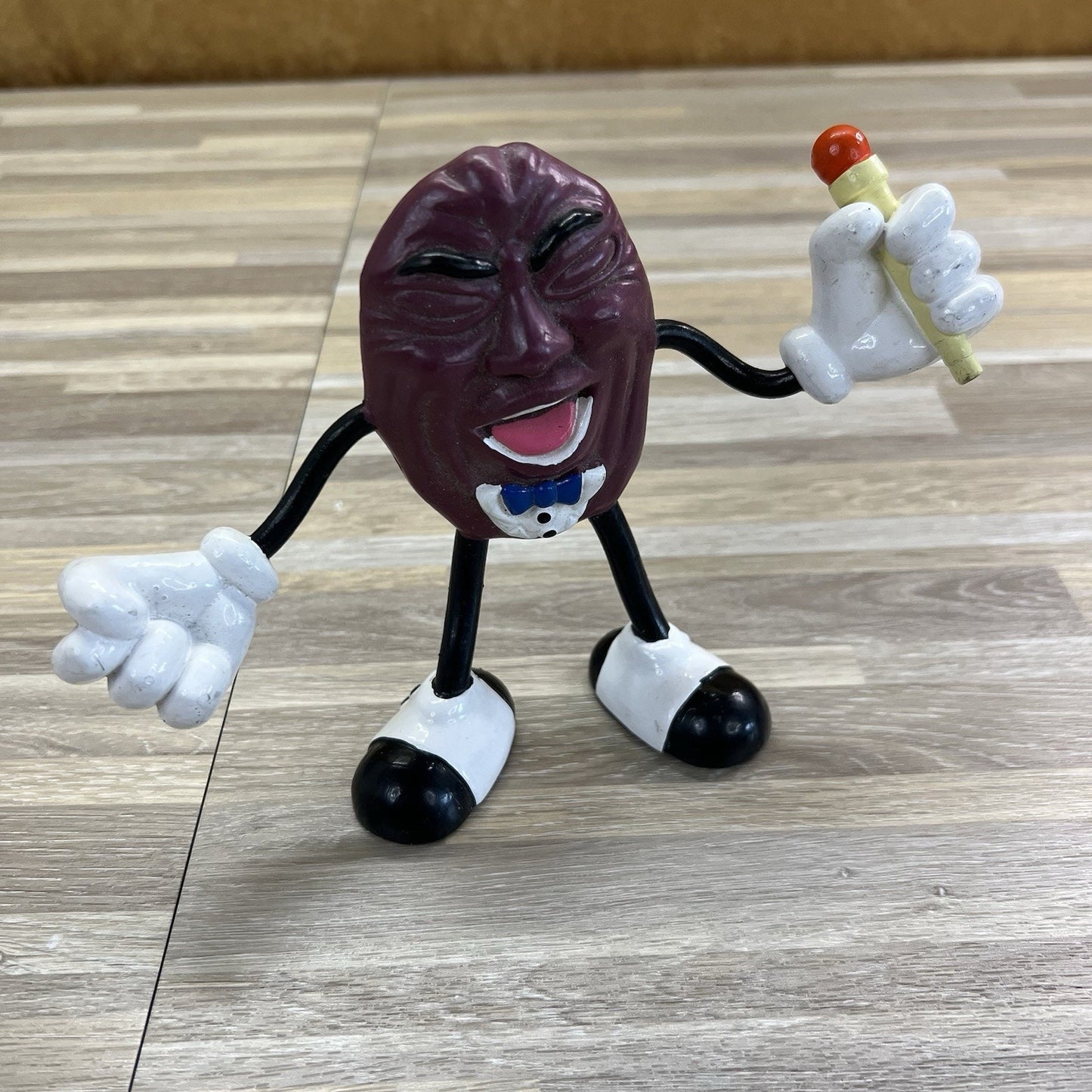 VTG California Raisin 1987 PVC Figure Bendable Arms Legs 6” - JL491