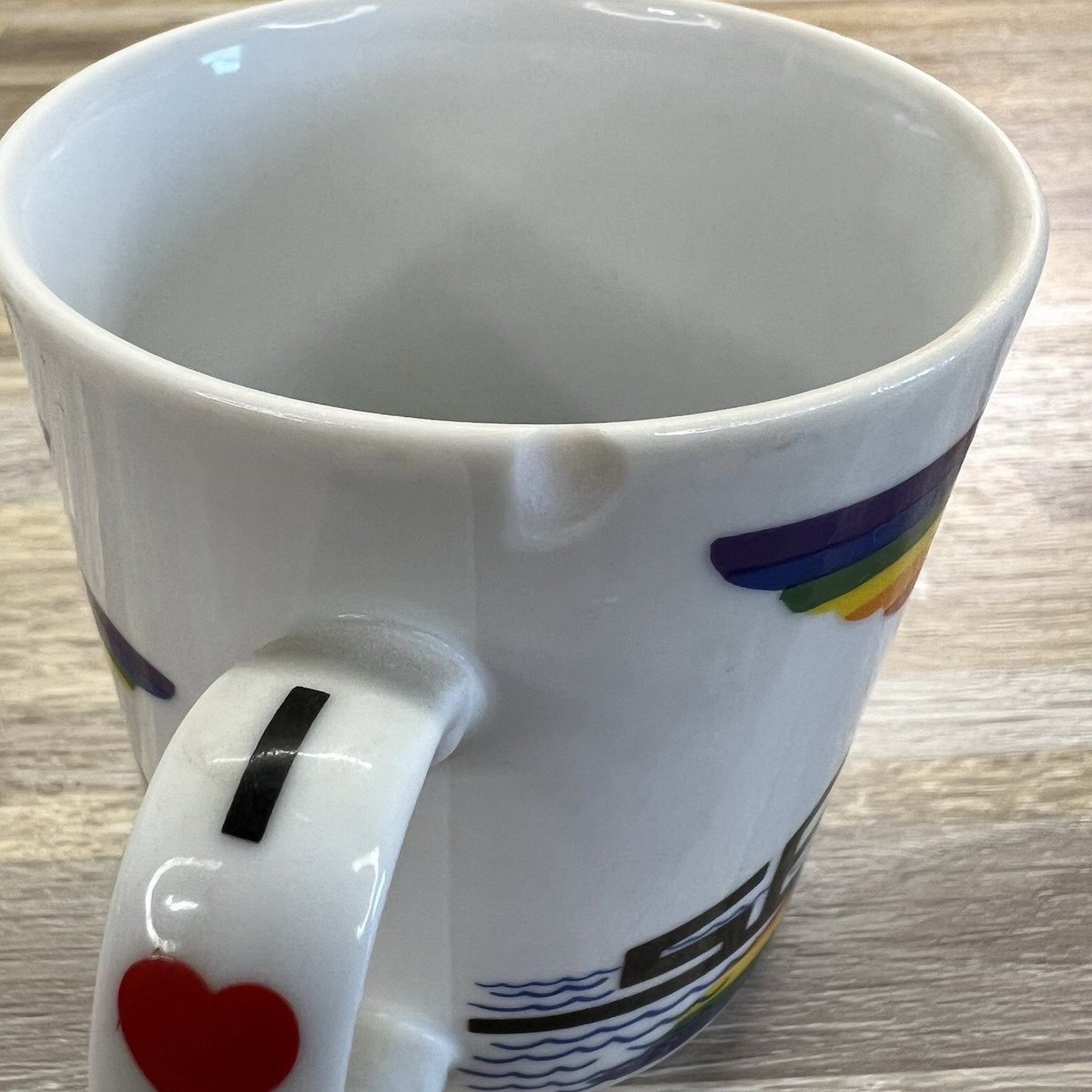 Vintage 1981 Takahashi San Francisco Rainbow Coffee Mug Pride - M193