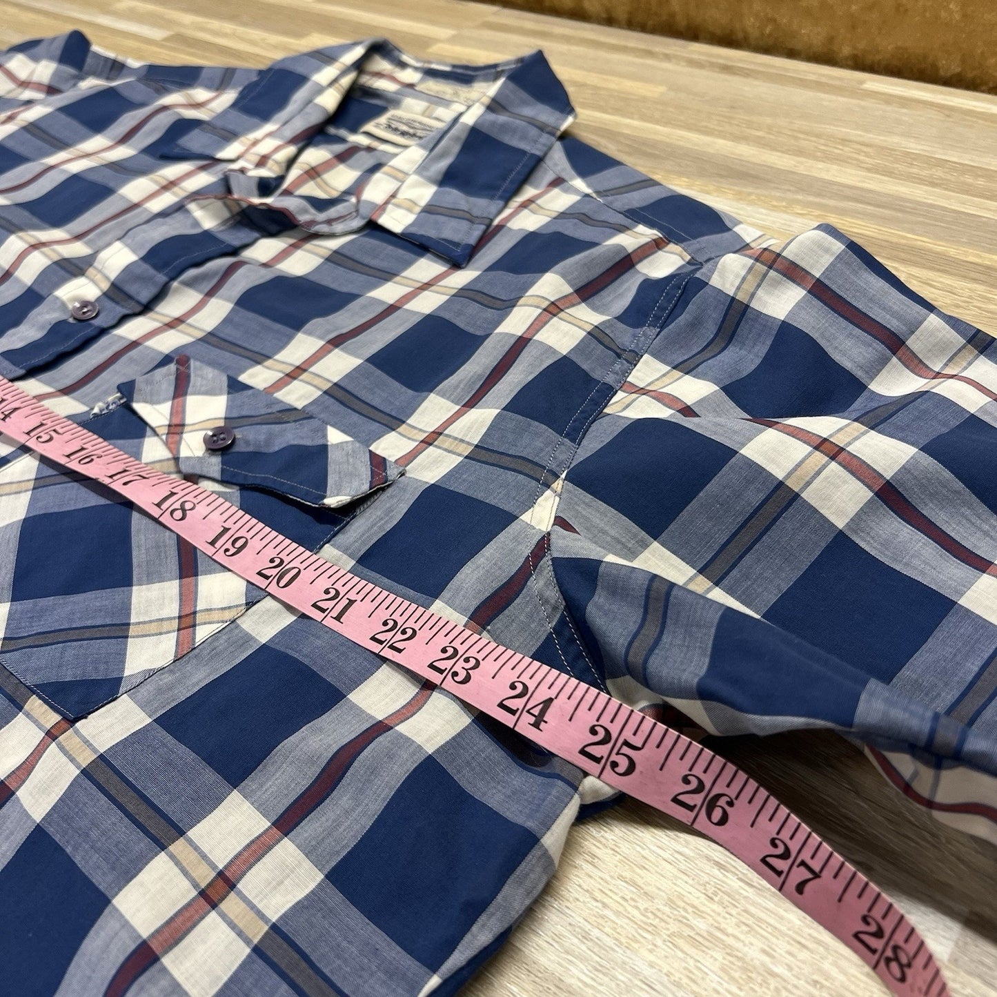 Vintage Levi’s Plaid Button Down Short Sleeve Shirt Size XL - M199