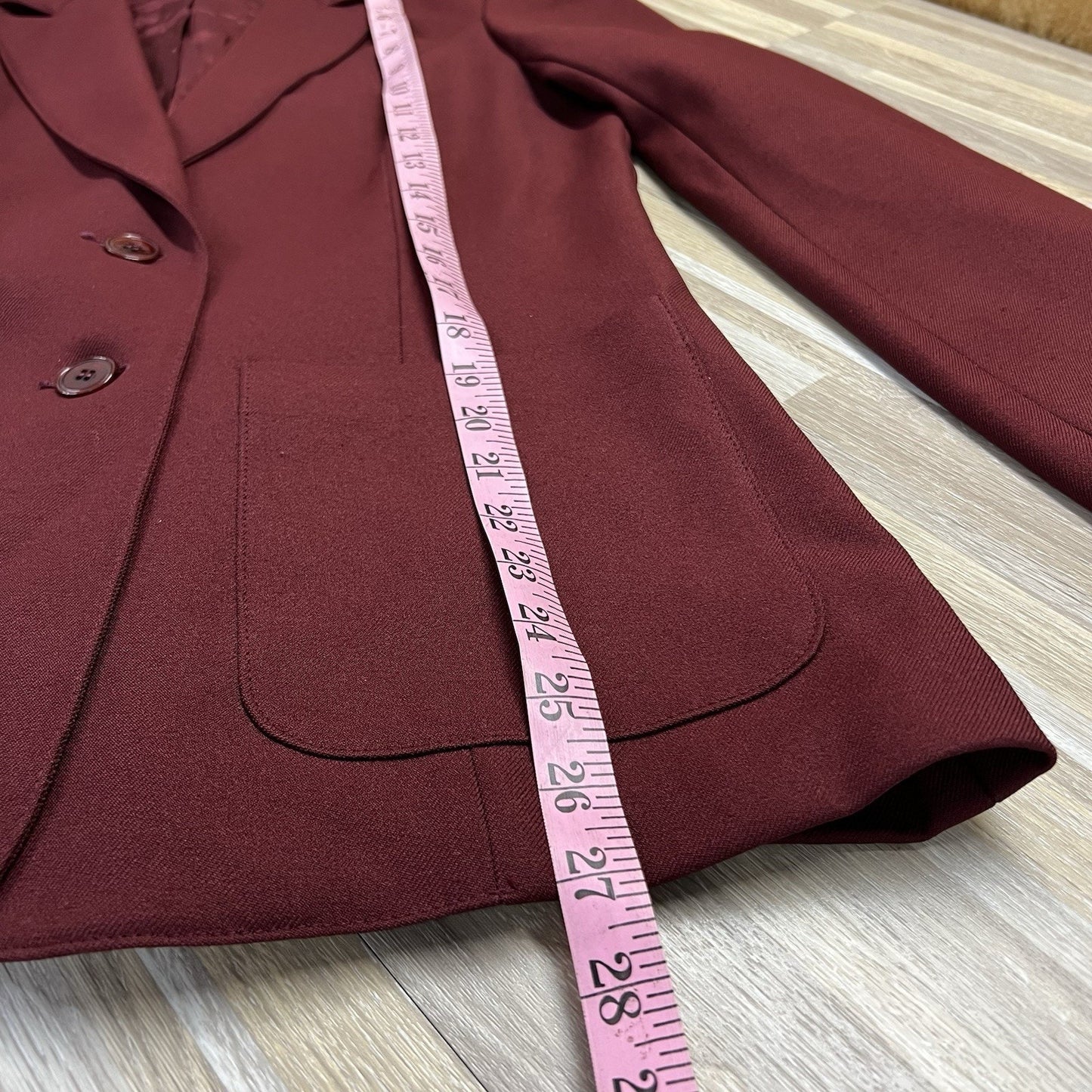 Vintage Levi’s Blazer Maroon Blazer Women’s Size 12 - M198