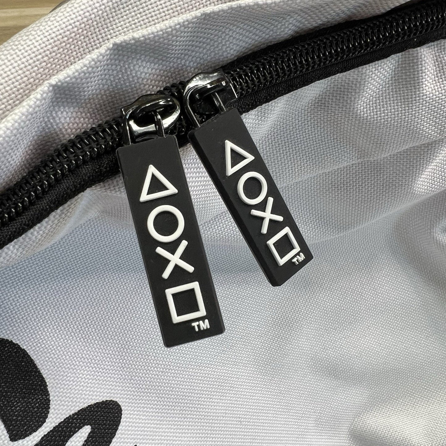 PlayStation Backpack White Black Lightly Used - JL392