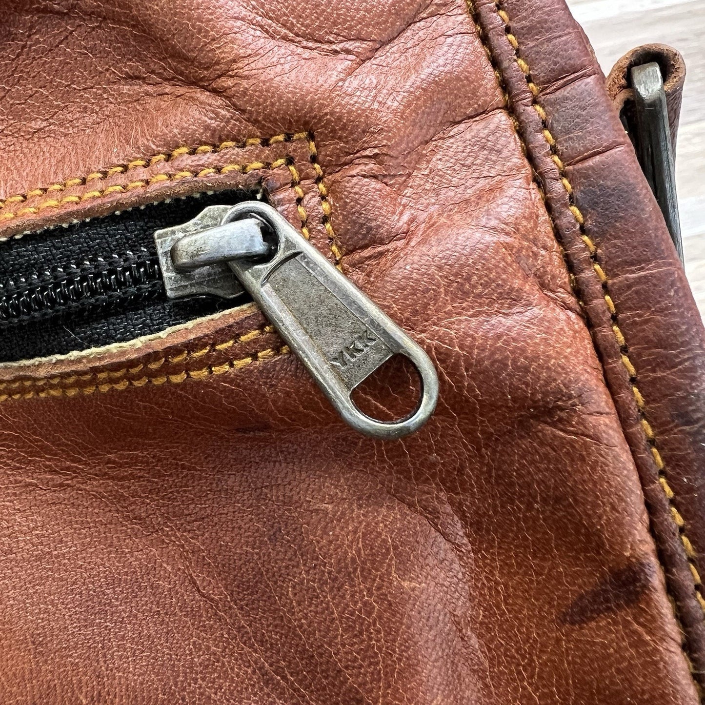 Komal's Passion Leather Messenger Bag Buckle Closure Vintage Brown - JL403