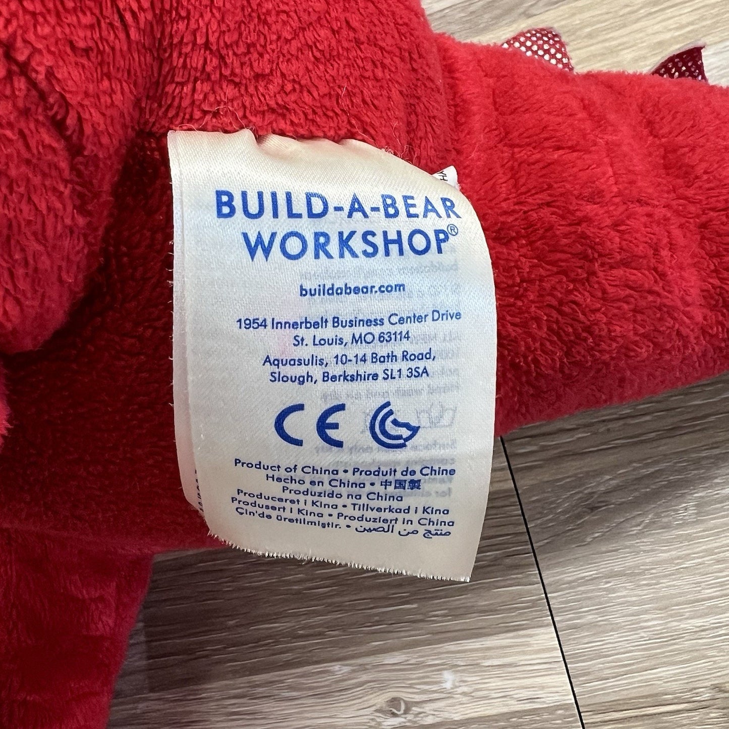 Build A Bear Great Wolf Lodge Magiquest Ellie Red Dragon Plush Stuff - JL383