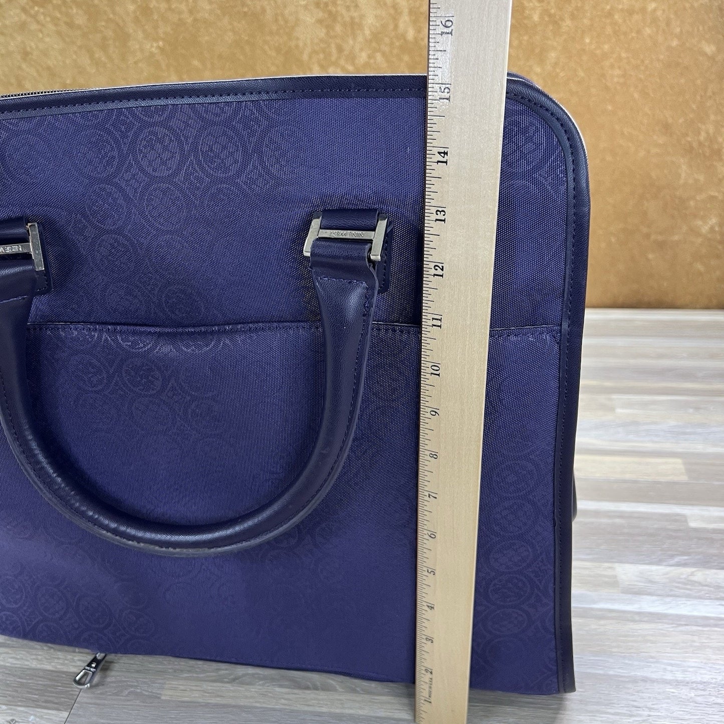 Nine West Large Plum Purple Tote Bag Laptop Bag Luggage VGUC - JL506