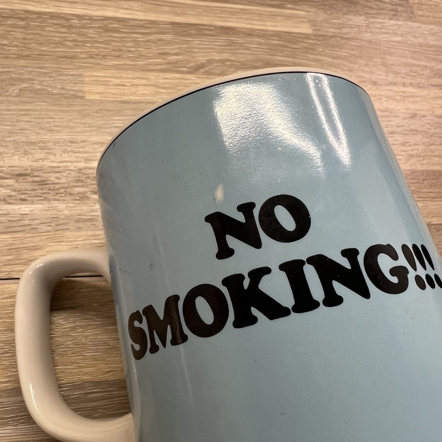 VTG 1978 Garfield No Smoking Coffee Mug Jim Davis Enesco Broken - 1S572