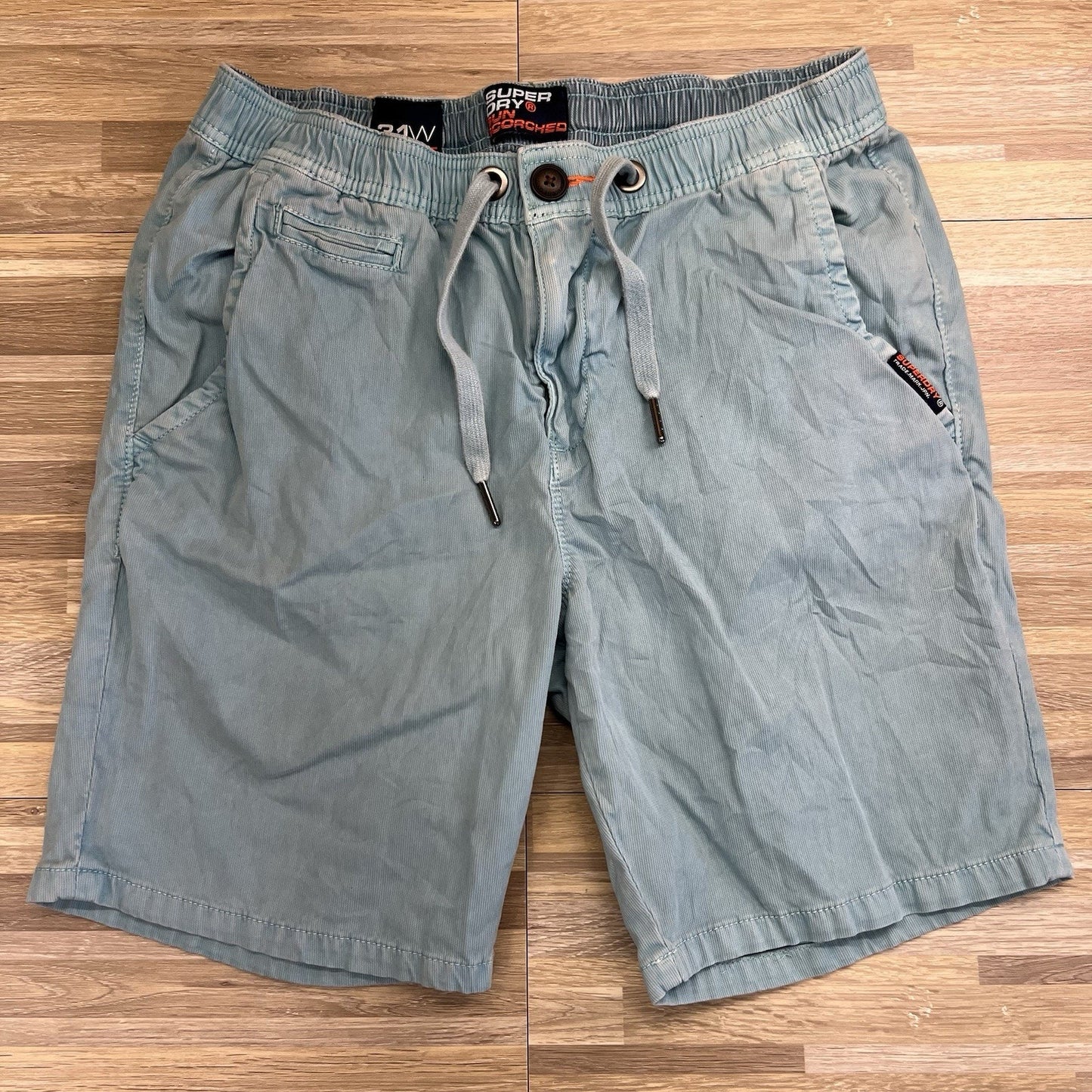 Superdry Men's Sunscorched Chino Shorts Blue 31 W Chino Shorts - JL372