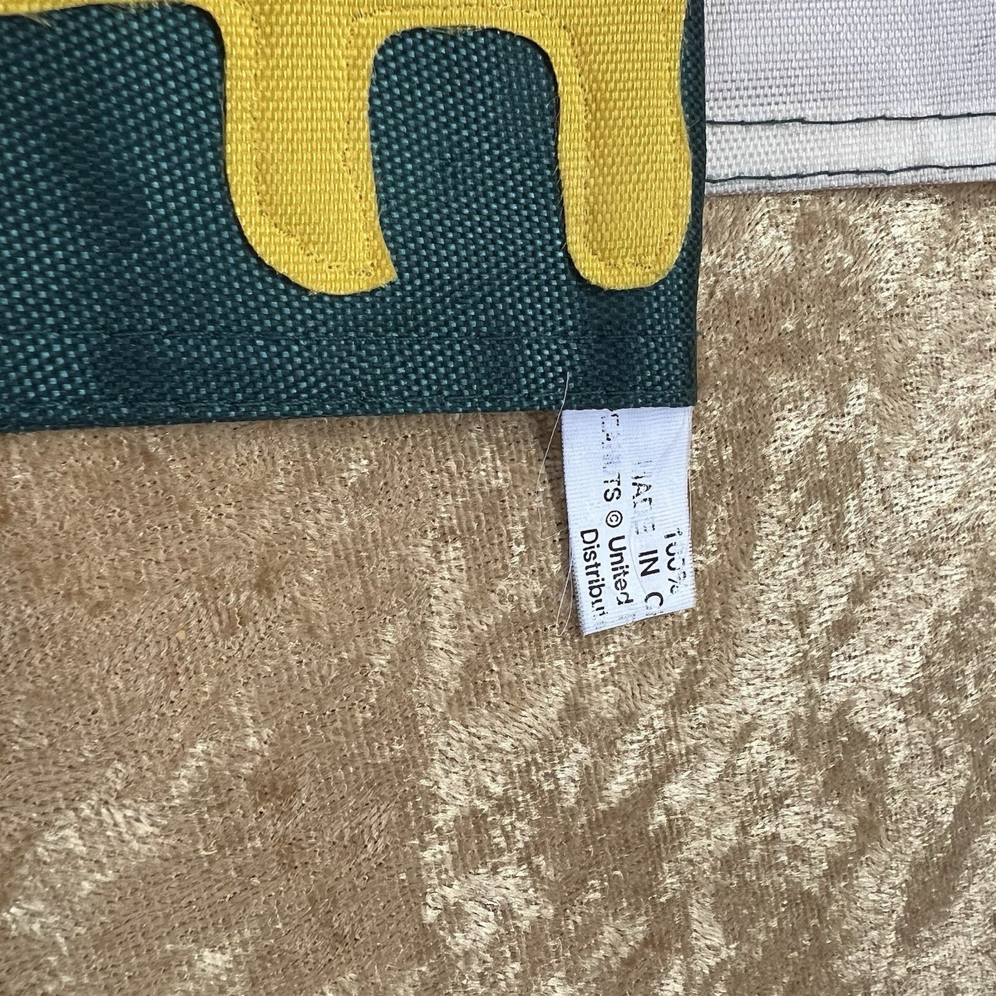 Vintage Peanuts Snoopy & Woodstock Stitched Double Sided Banner Make The Grade
