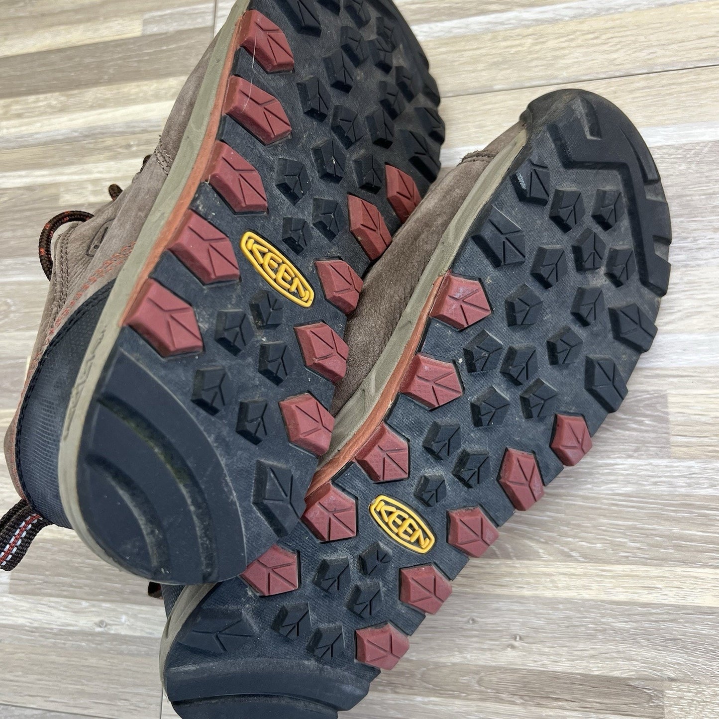 KEEN GDC 1112 Women's Hiking Boots Brown Leather Lace Up Size 8 - JL484