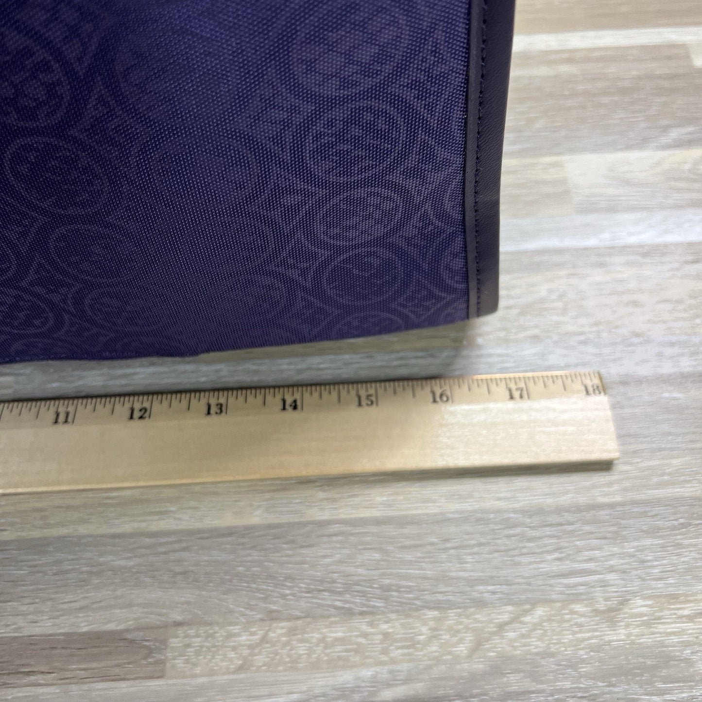 Nine West Large Plum Purple Tote Bag Laptop Bag Luggage VGUC - JL506