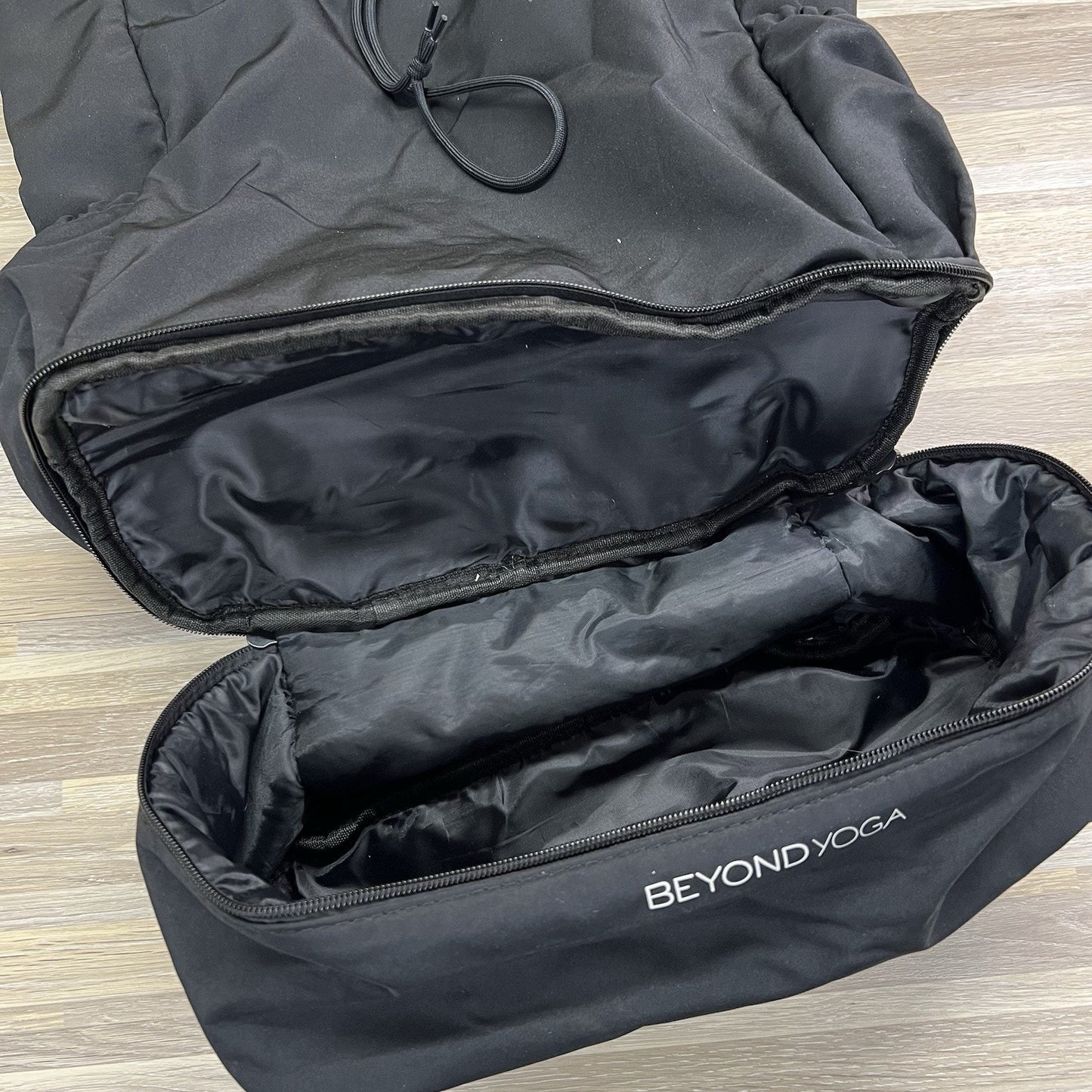 Beyond Yoga Convertible Gym Bag Yoga Bag Black Backpack W Drawstring - JL518