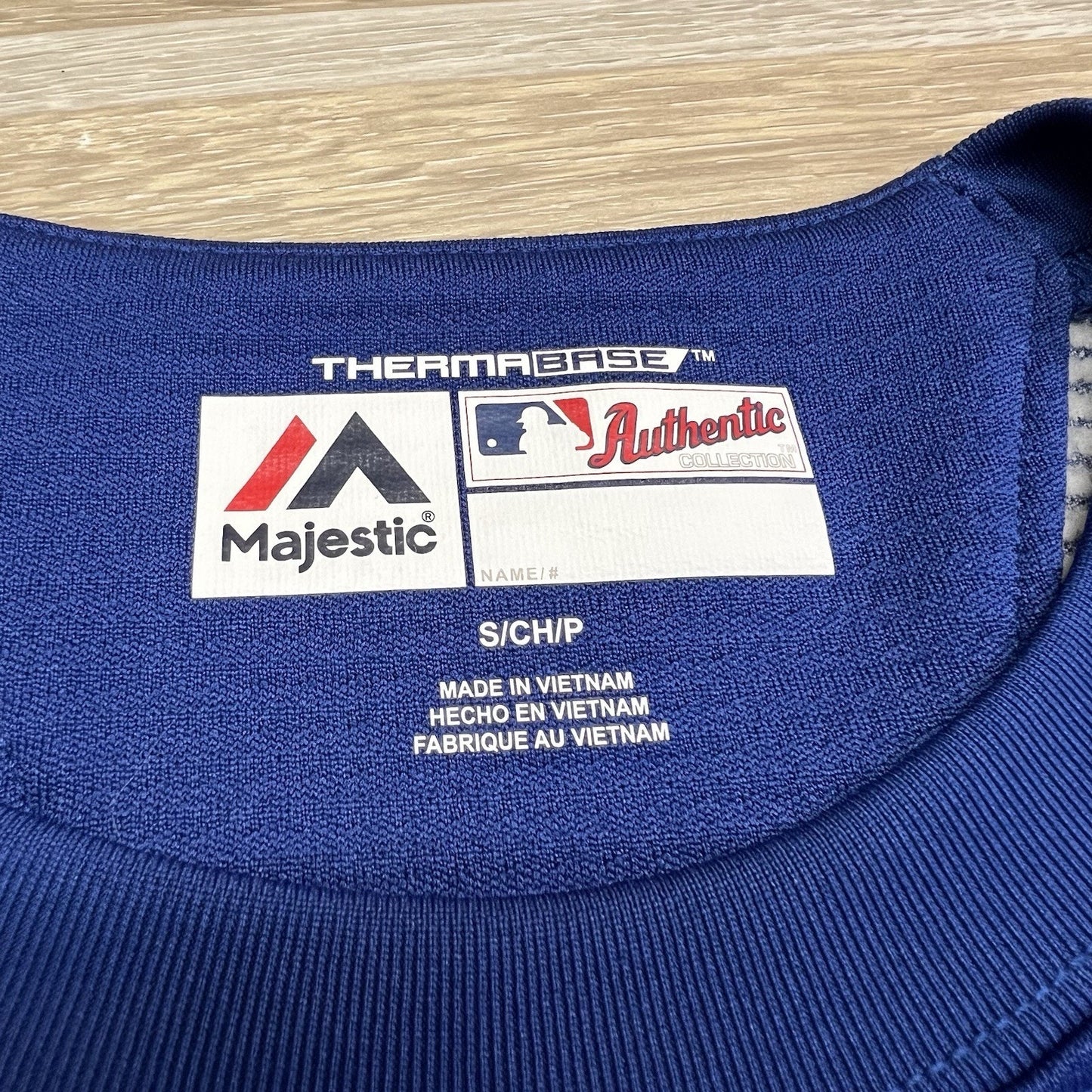 Majestic Authentic Baseball LA Dodgers Therma Base Practice Sweater S - JN343