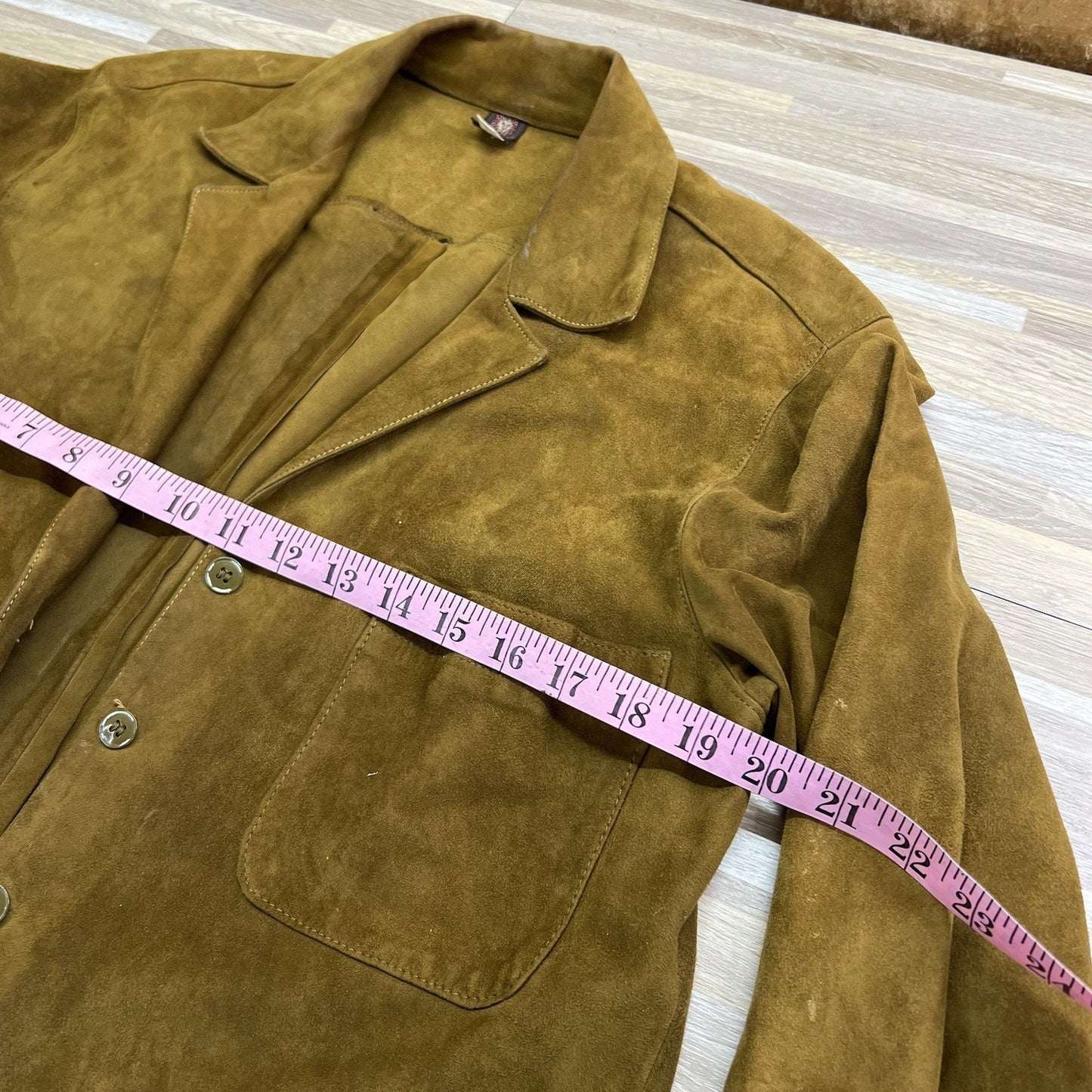 Vintage Anne Klein Union Made Leather Button Down Shirt Size S - JN259