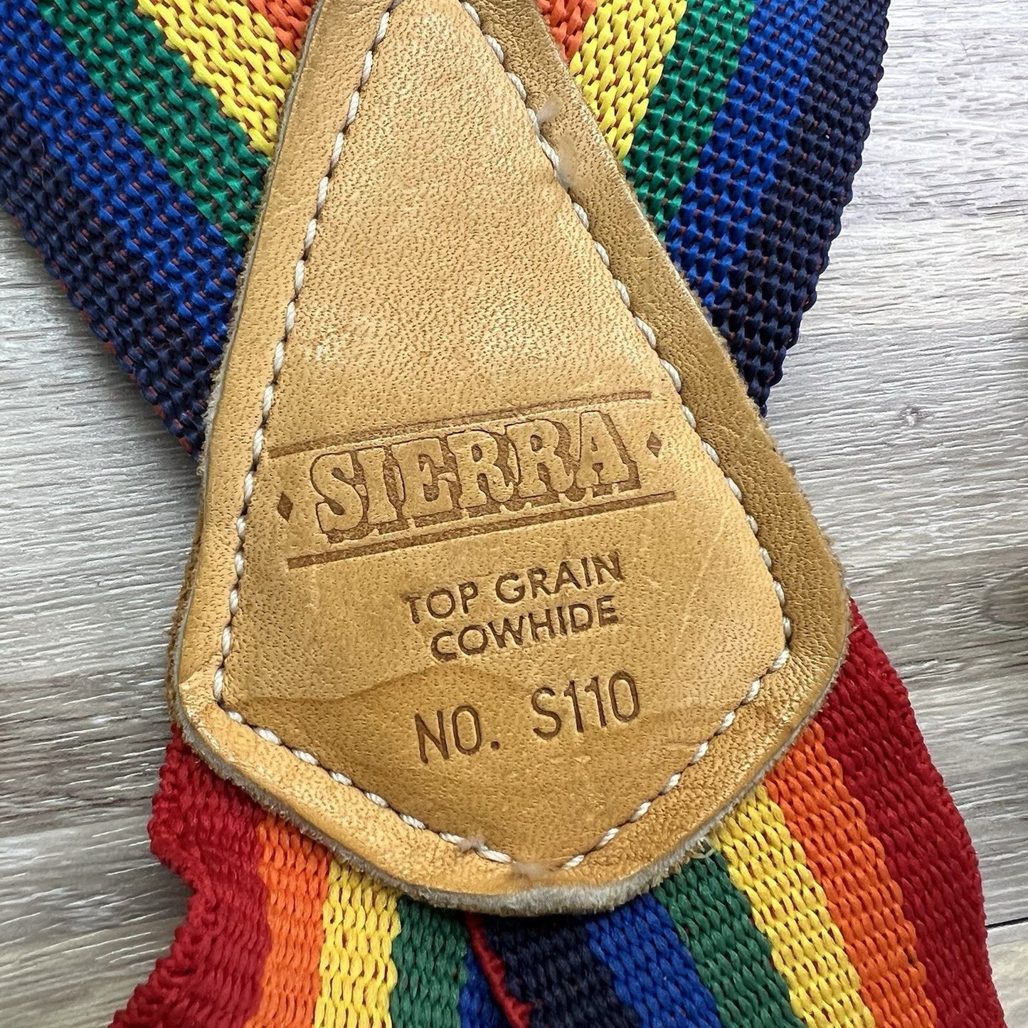 SIERRA Top Grain Cow Hide Suspenders Rainbow NO. S110 VTG Pride Gear - JL512