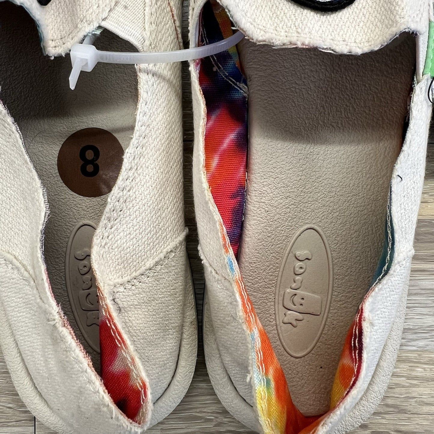 NWT Sanuk Grateful Dead Hemp Tie Dye Slip On Shoes Women’s Size 8 - JN327