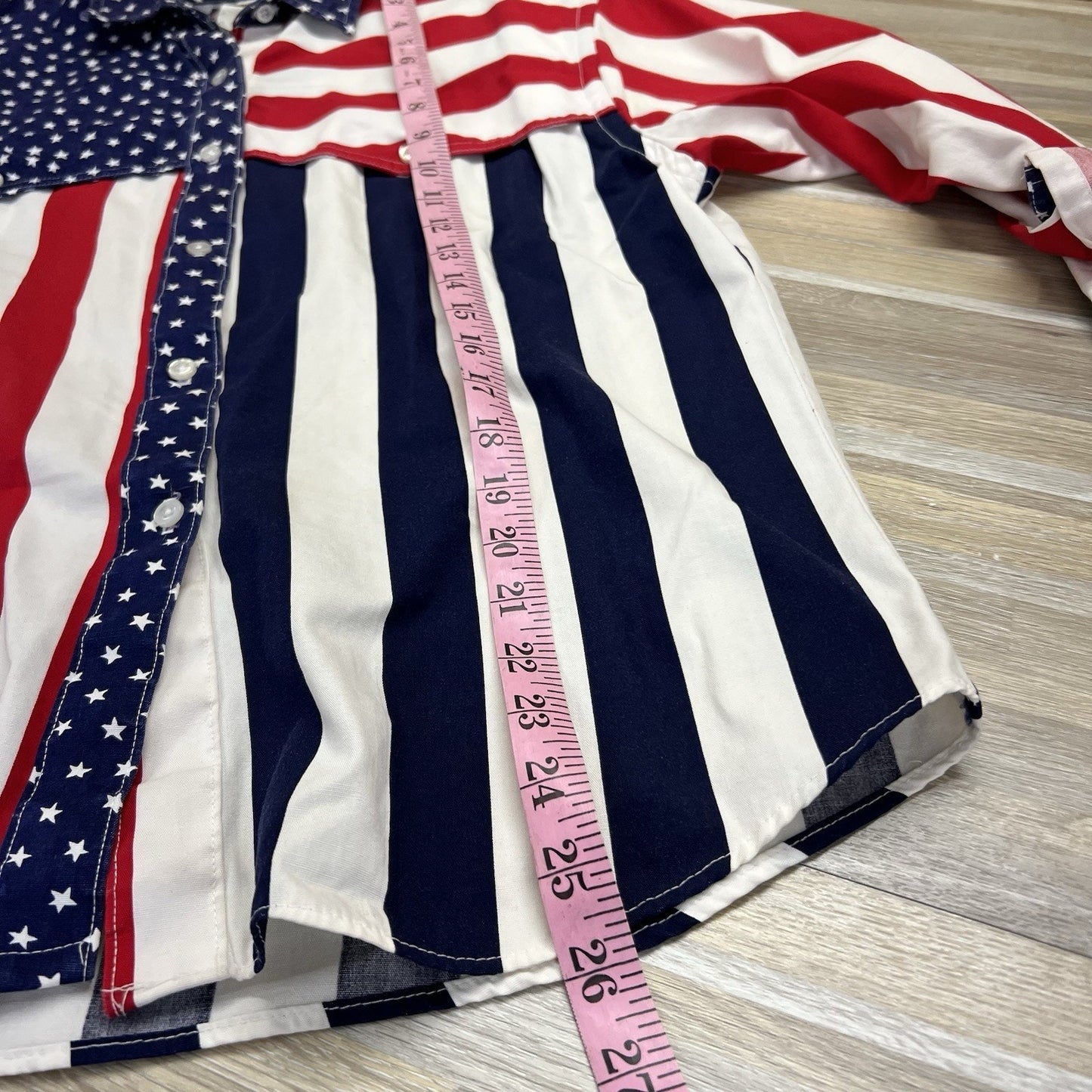VTG Ruddock Western American Flag Button Up Shirt MADE IN USA Mens Size M - M196