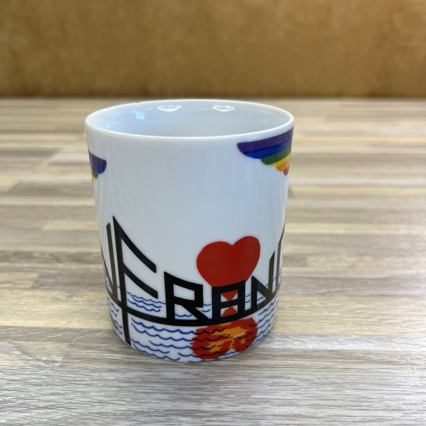 Vintage 1981 Takahashi San Francisco Rainbow Coffee Mug Pride - M193