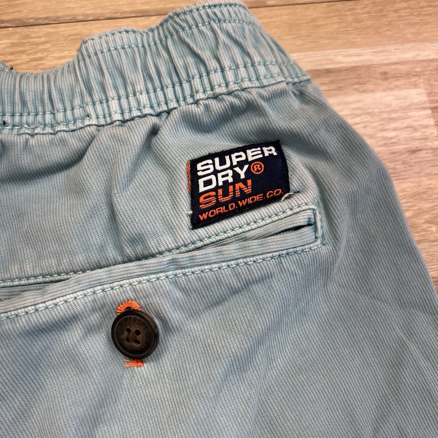 Superdry Men's Sunscorched Chino Shorts Blue 31 W Chino Shorts - JL372