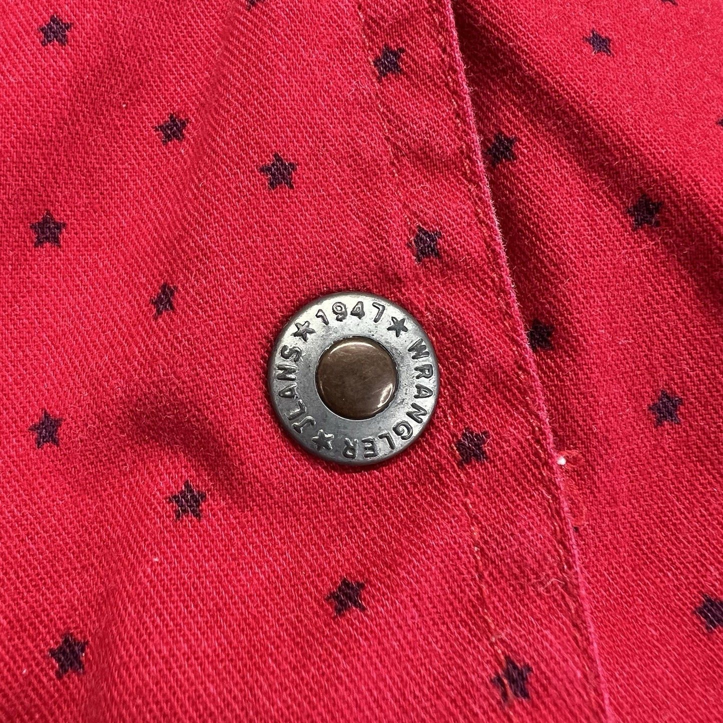 Vintage Wrangler Women’s Reversible Vest Red White Stars Fourth July Sz M - M197