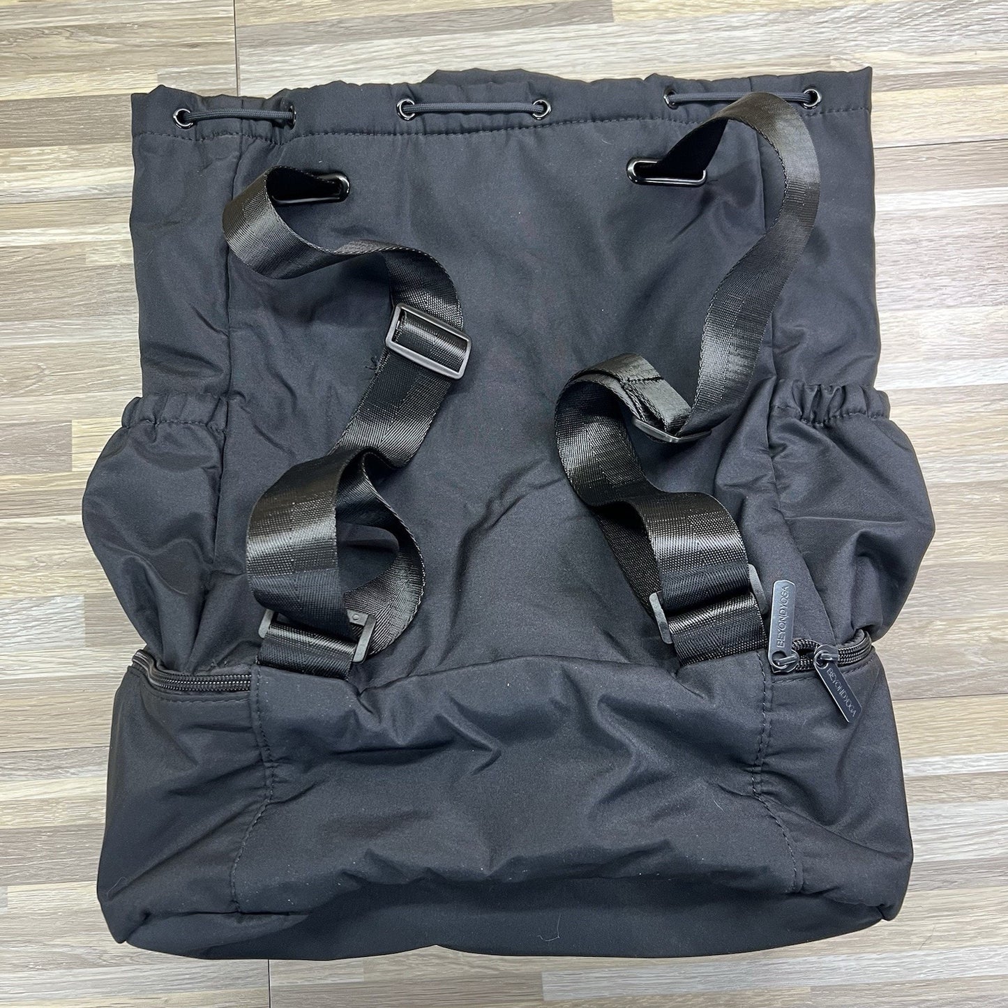 Beyond Yoga Convertible Gym Bag Yoga Bag Black Backpack W Drawstring - JL518