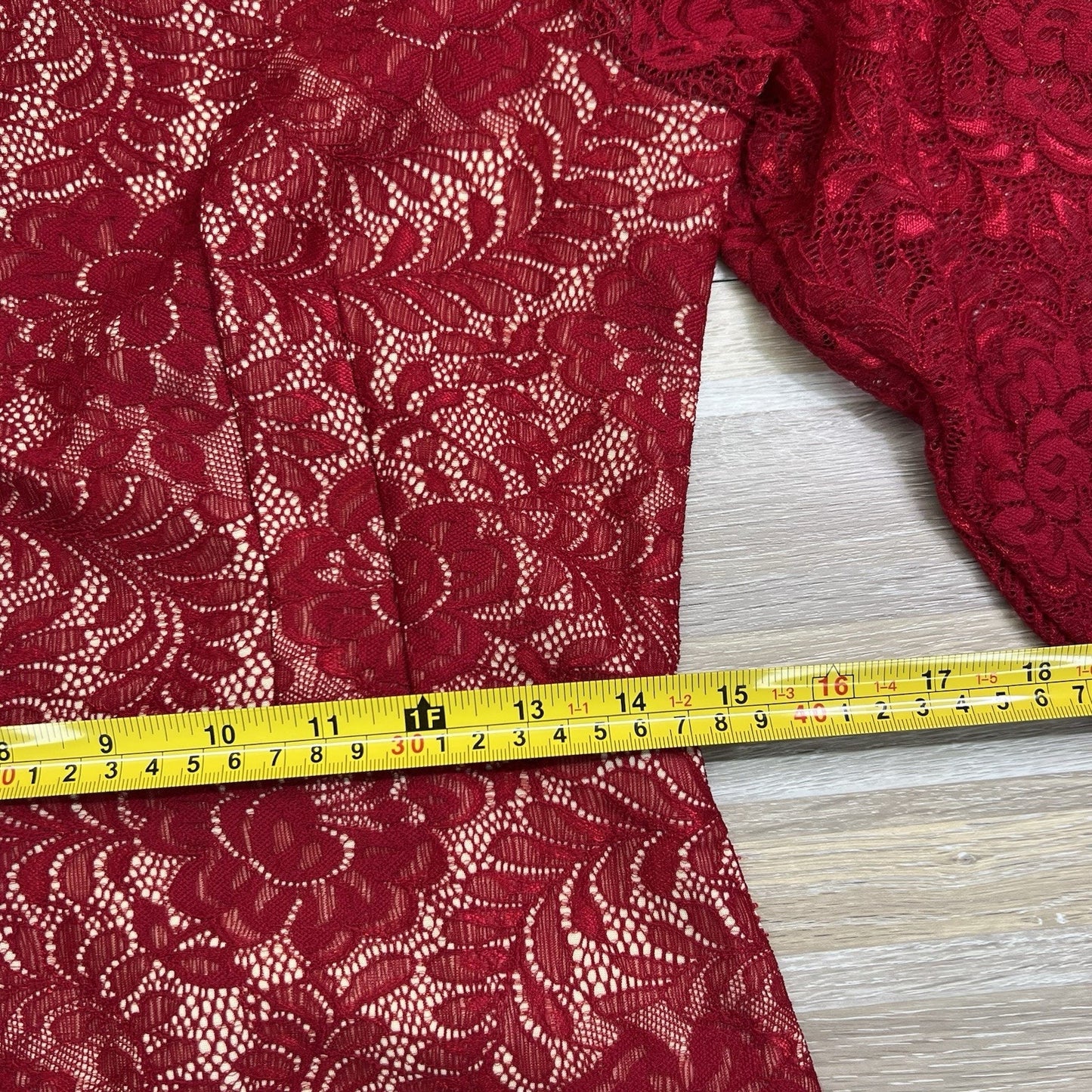 Musol Women’s Red Cocktail Dress Size Large Stretch - JL401