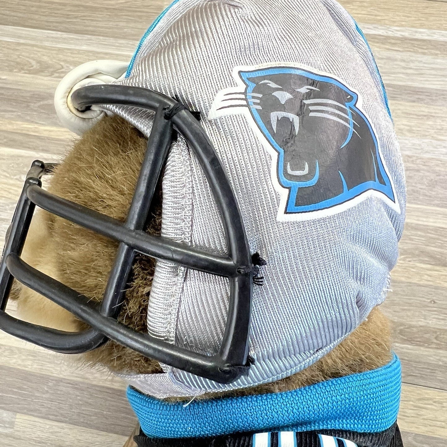 VTG Build A Bear Carolina Panthers Teddy Bear Jersey Helmet - JL380