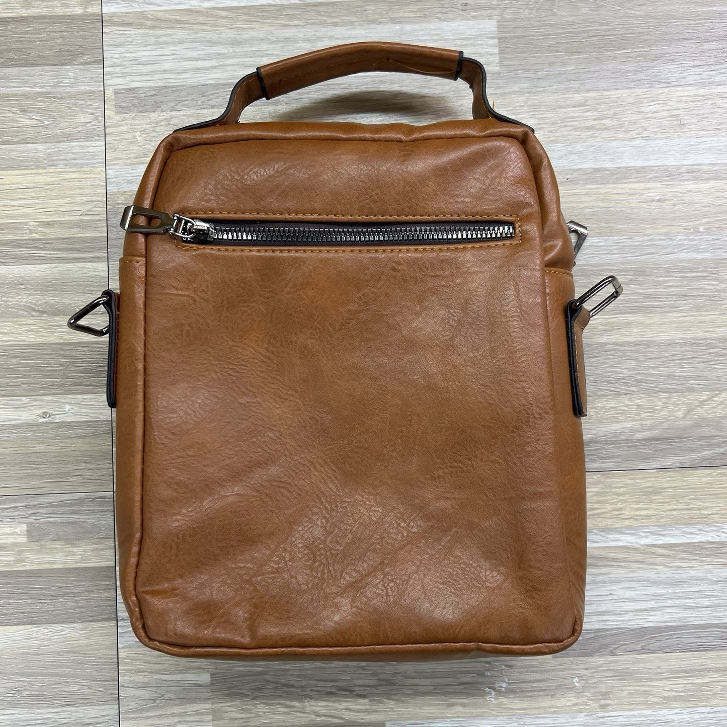 Weixier Men's 10" Brown Crossbody Bag Shoulder Messenger Bag No Strap - JL505