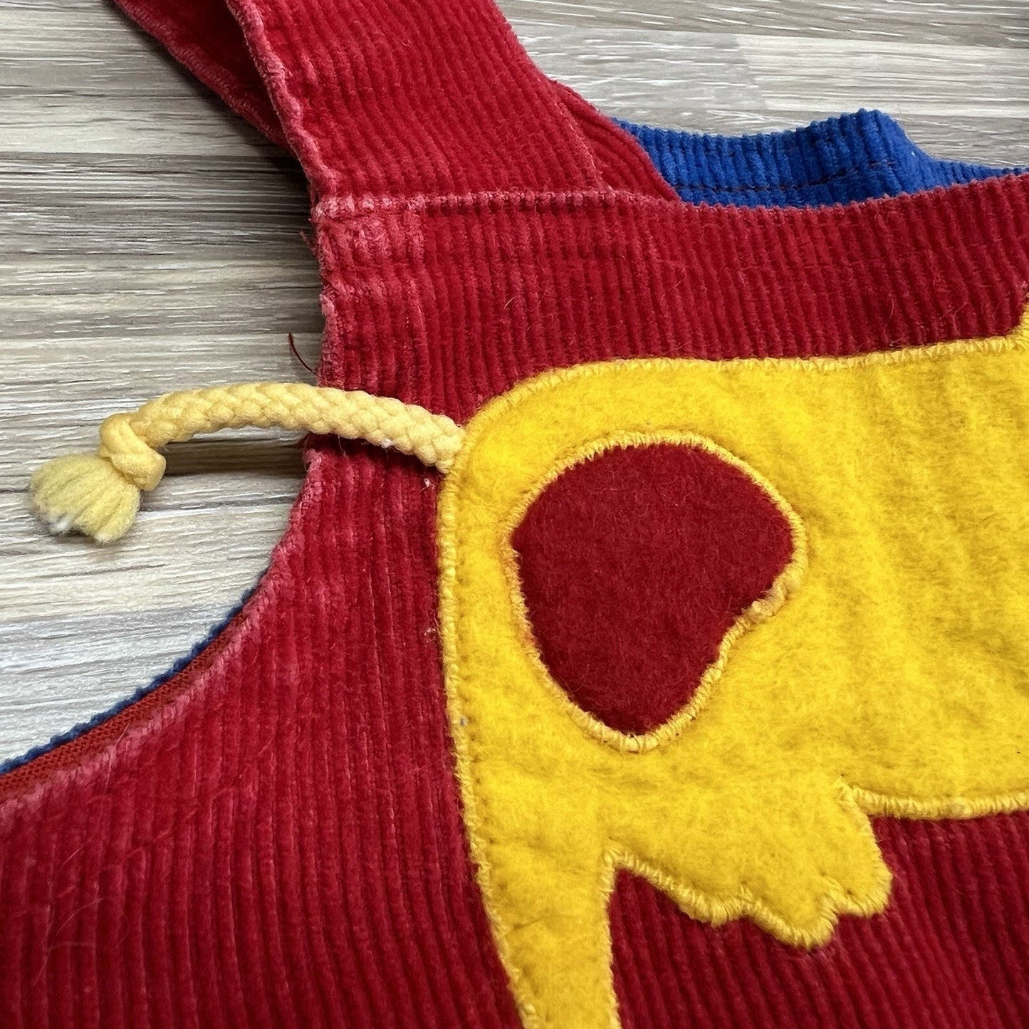 VTG Ruth Scharf Toddler Overalls Corduroy Milk Cow Size 3T - JN293