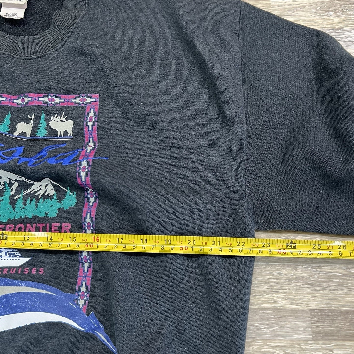 VTG Princess Cruises ALASKA The Last Frontier Sweatshirt Size XL - AG553