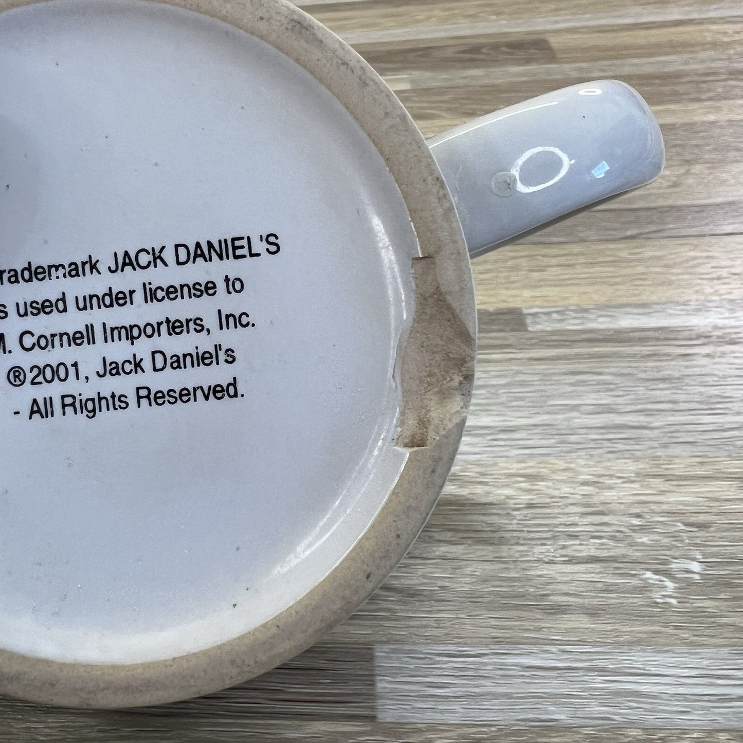 2001 Jack Daniel’s Tennessee Whiskey Old No 7 Coffee Mug Vintage - M192