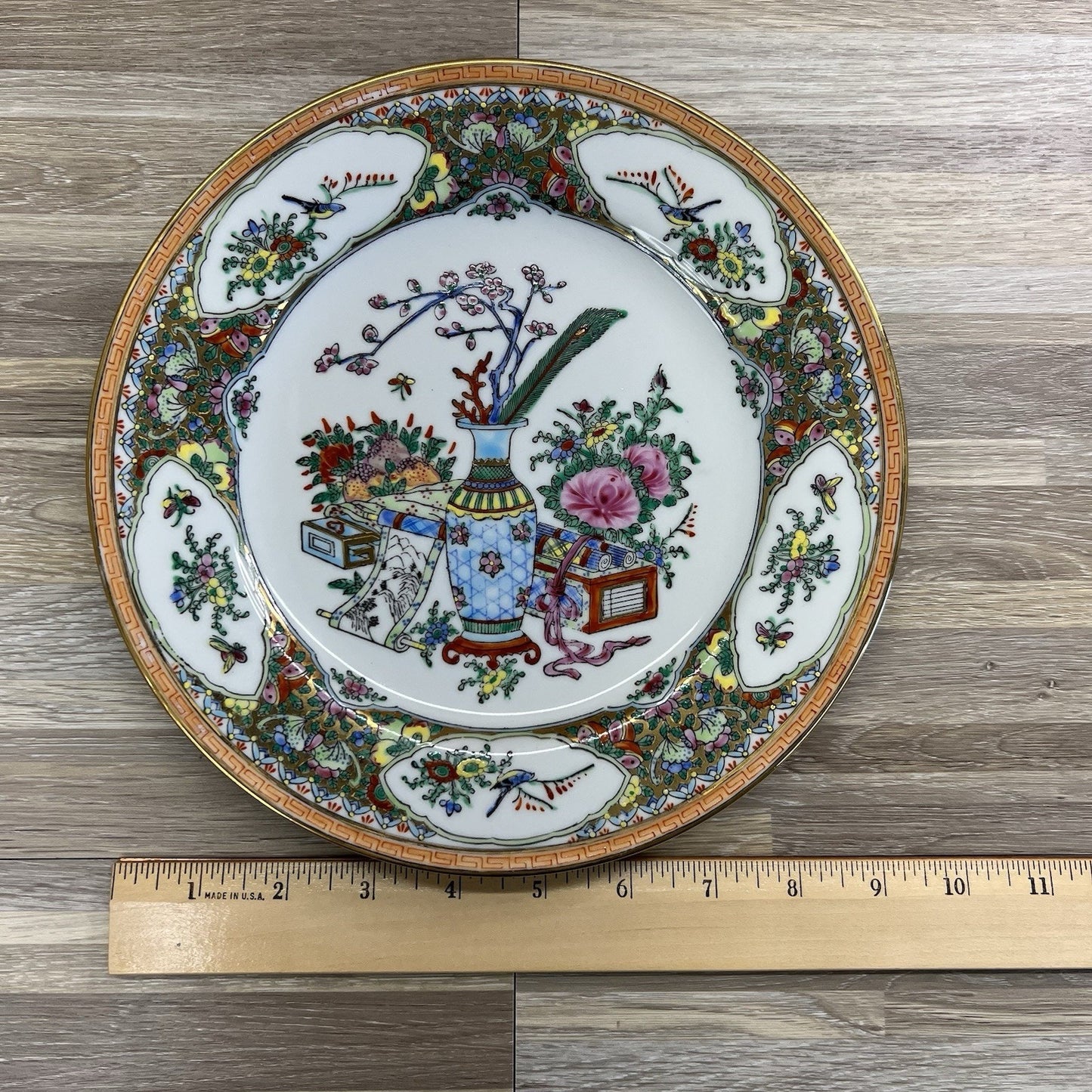 Vintage Chinese Hand Painted Decorative Plate 10" - JL379