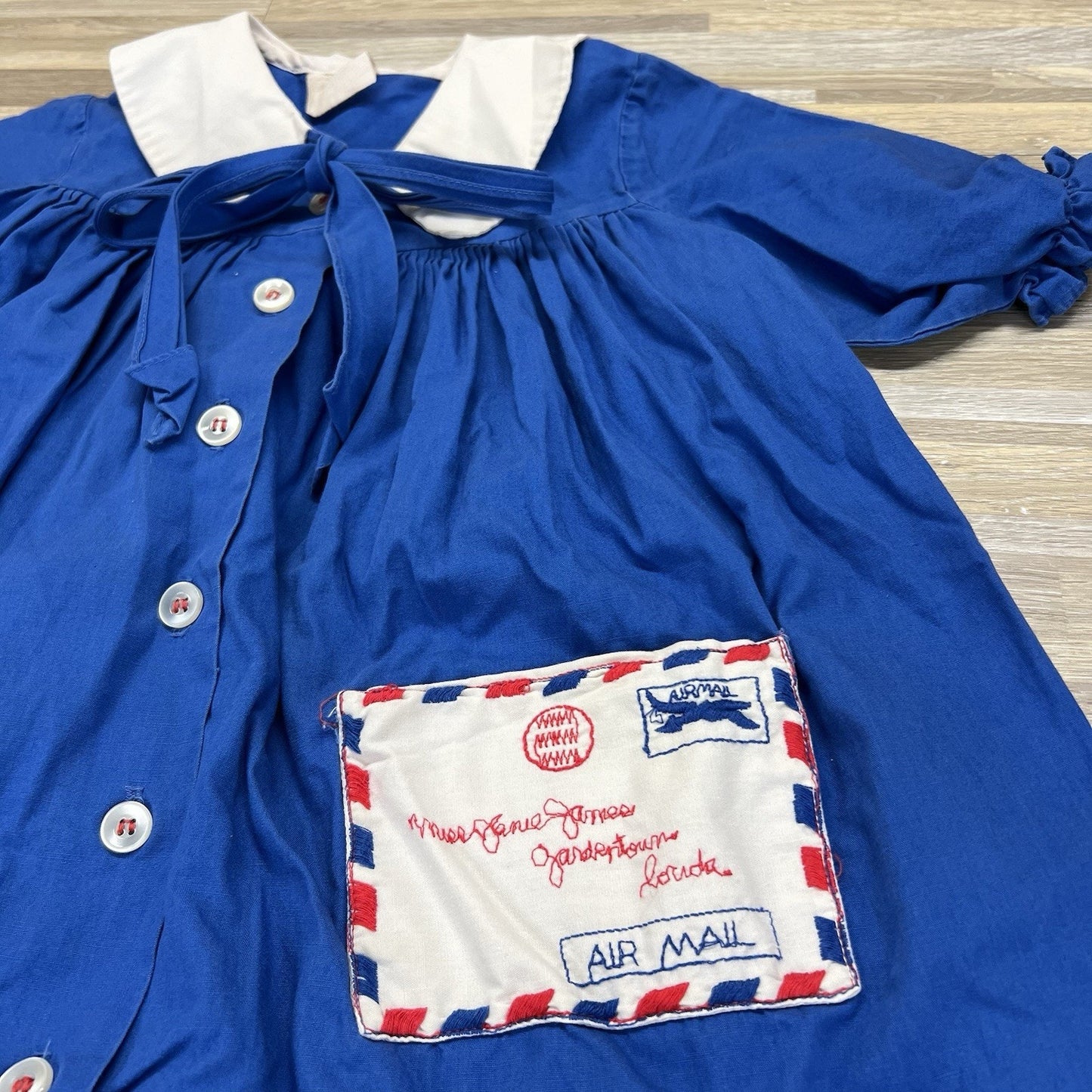Vintage Cinderella Air Mail Girls Dress Size 2-3 Postal Service Postcard - M200