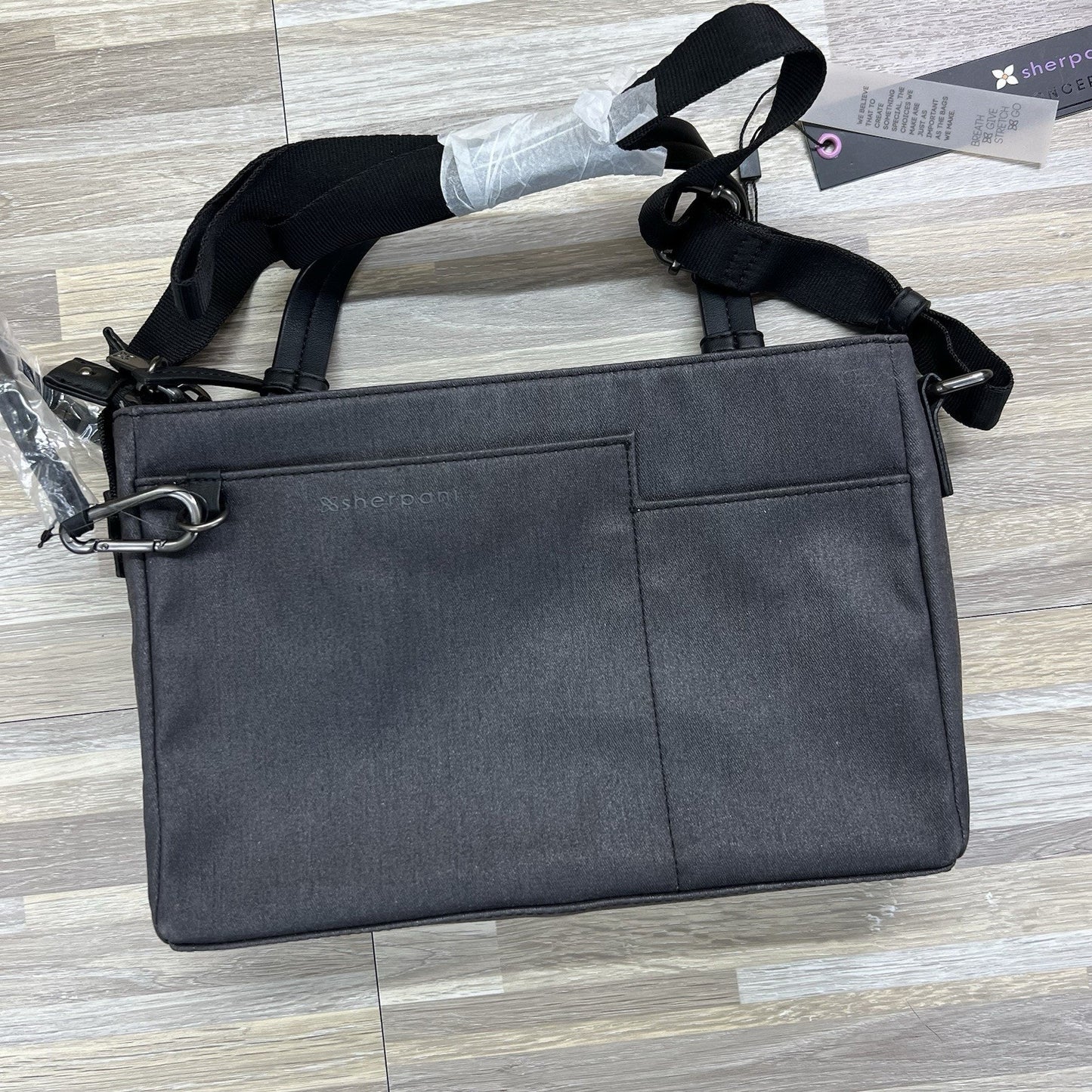 NWT Sherpani Dalia Crossbody Bag Black Adjustable Strap - JL362