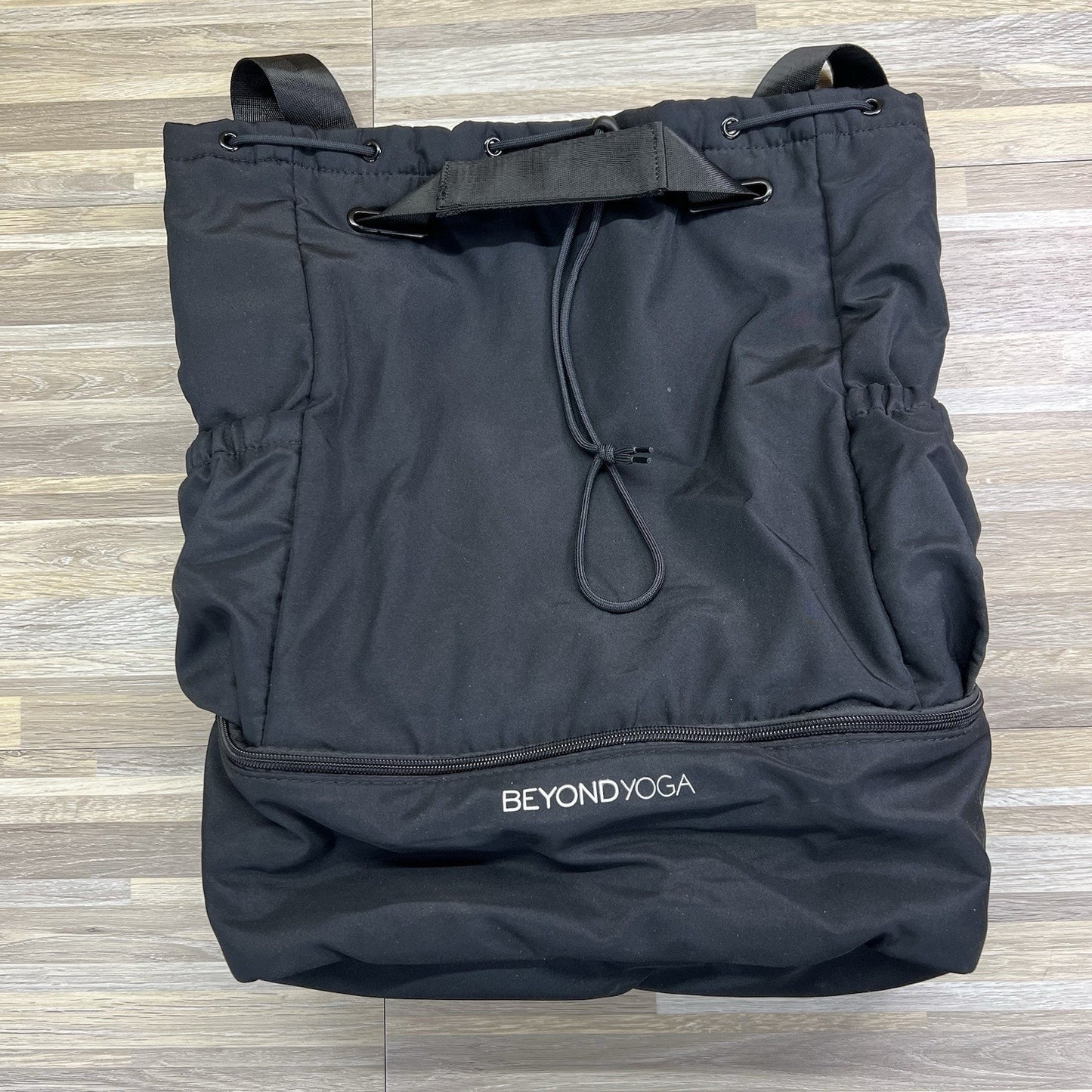 Beyond Yoga Convertible Gym Bag Yoga Bag Black Backpack W Drawstring - JL518