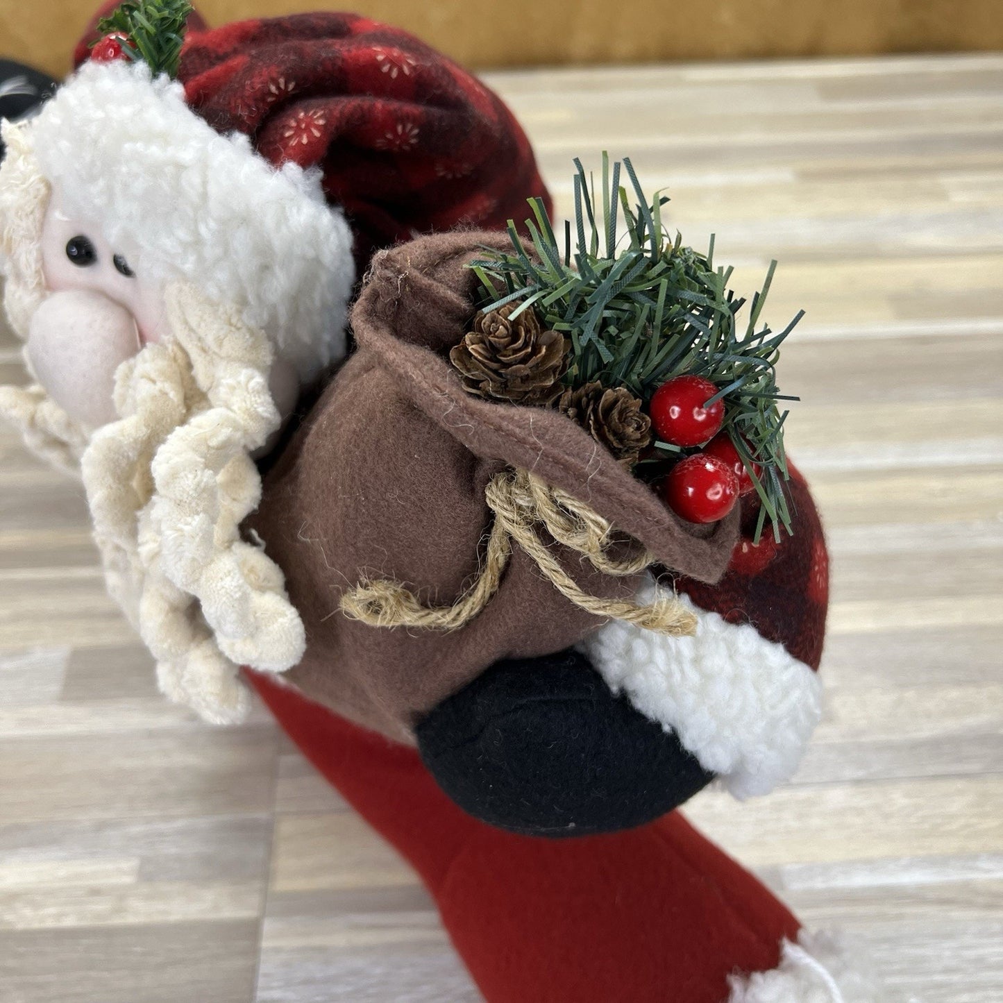 Vintage Santa Clause Door Draft Stopper Christmas Decor - M244