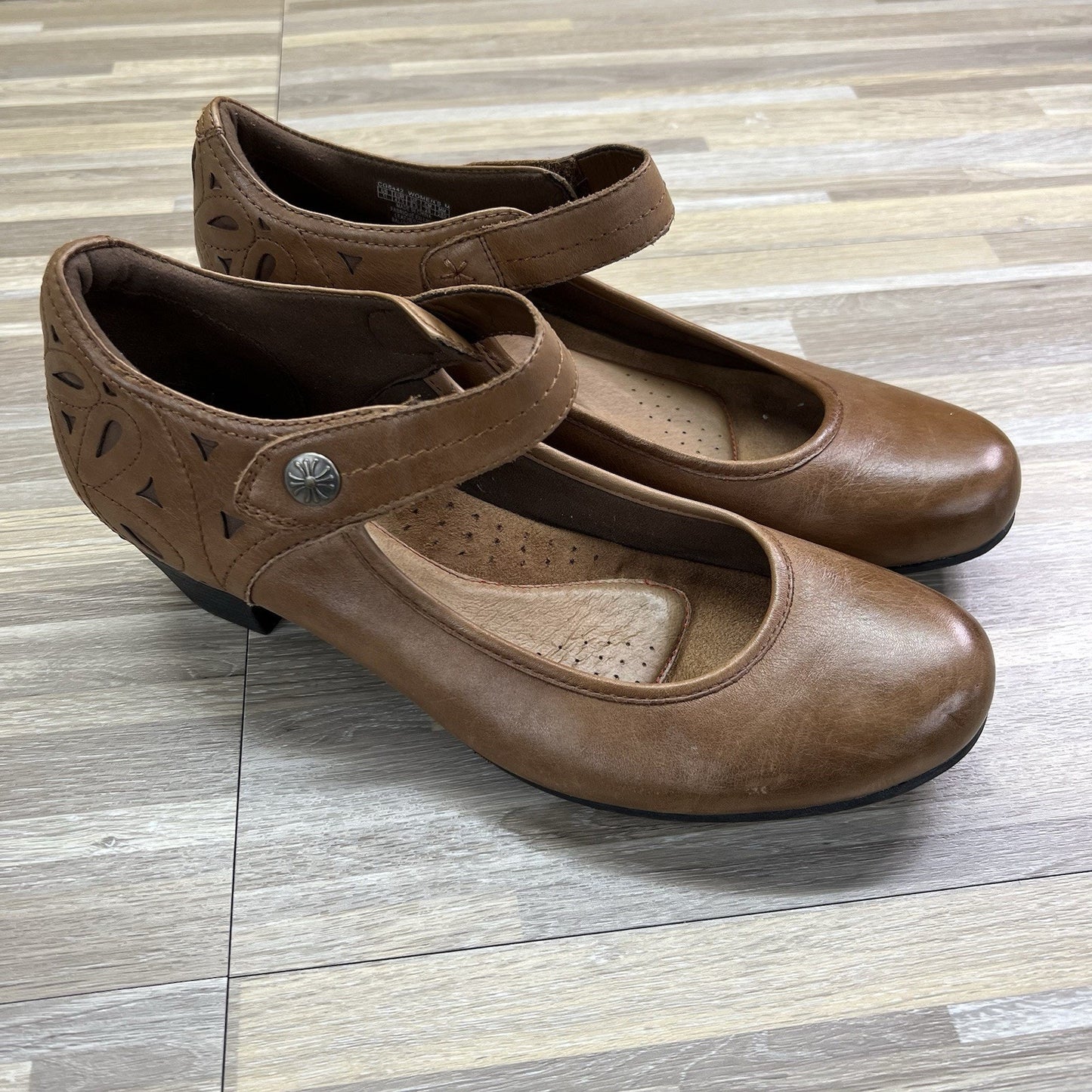Rockport Cobb Hill Abbott Ankle Strap Mary Jane Almond Grain Leather 11 - JL507