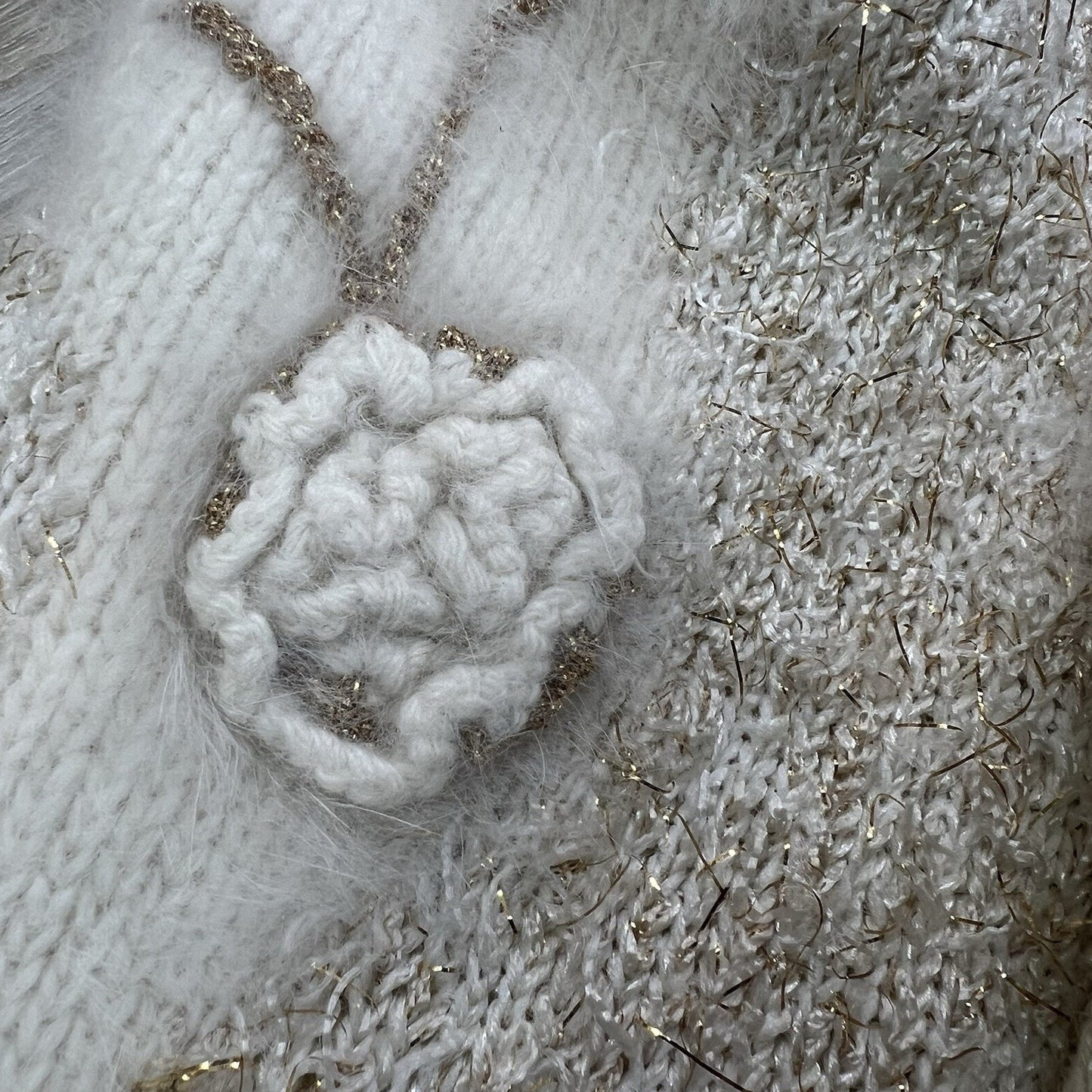 VTG Ines de La Fressange Women's Cowl Neck Sweater Wool Angora Size M - JN318