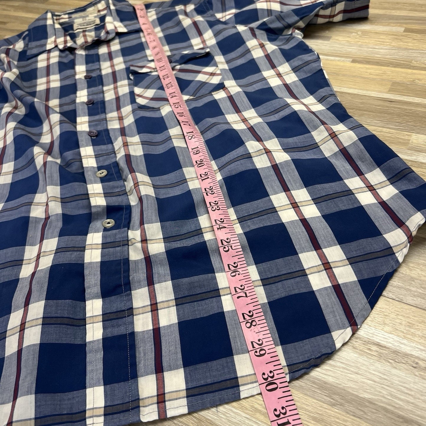 Vintage Levi’s Plaid Button Down Short Sleeve Shirt Size XL - M199