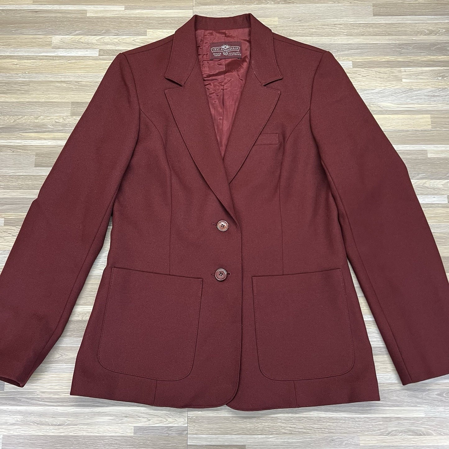 Vintage Levi’s Blazer Maroon Blazer Women’s Size 12 - M198