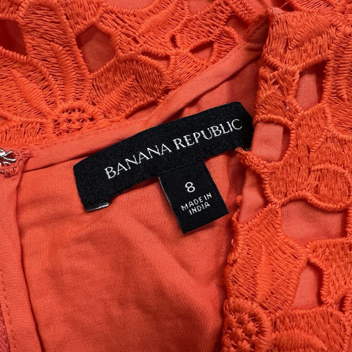Banana Republic Women’s Orange Lace Formal Sundress Size 8 - JL400