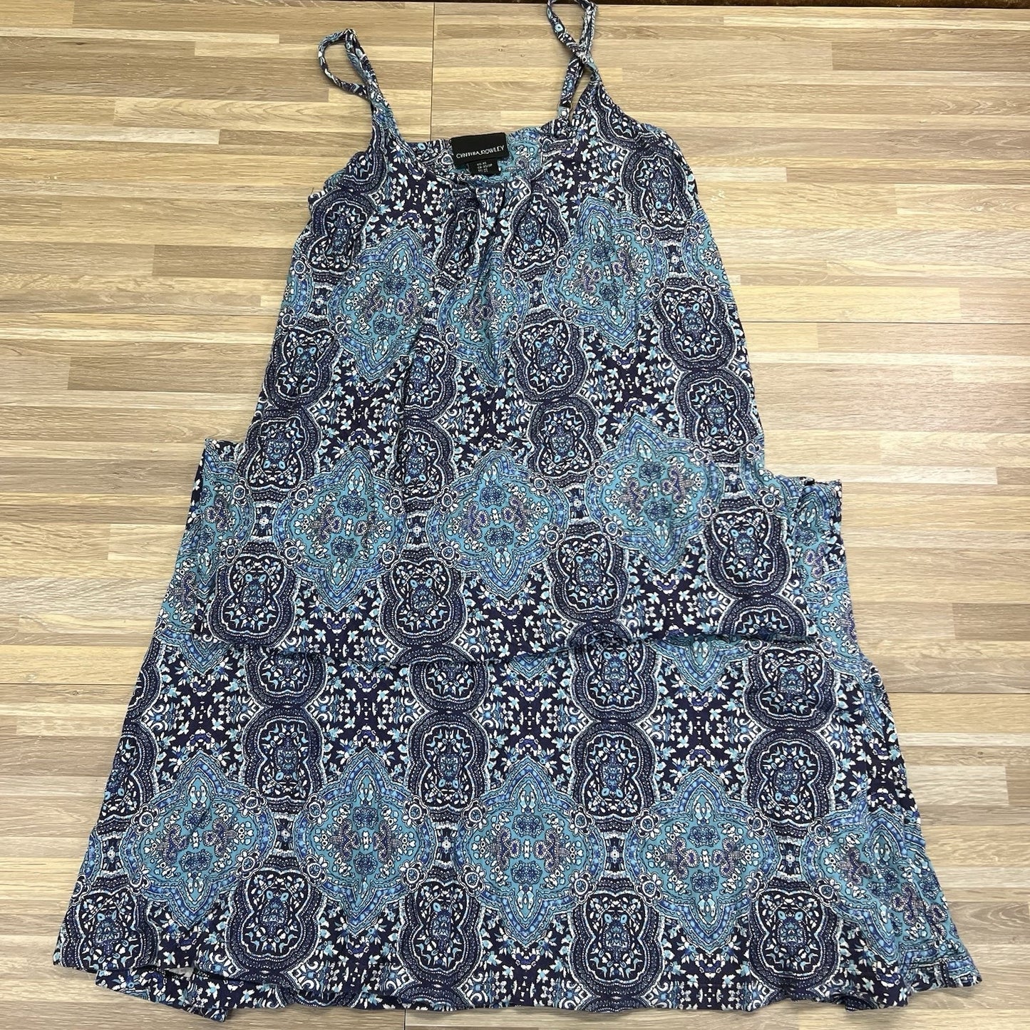 Cynthia Rowley Women's Blue Dress Size XS Black- JN314