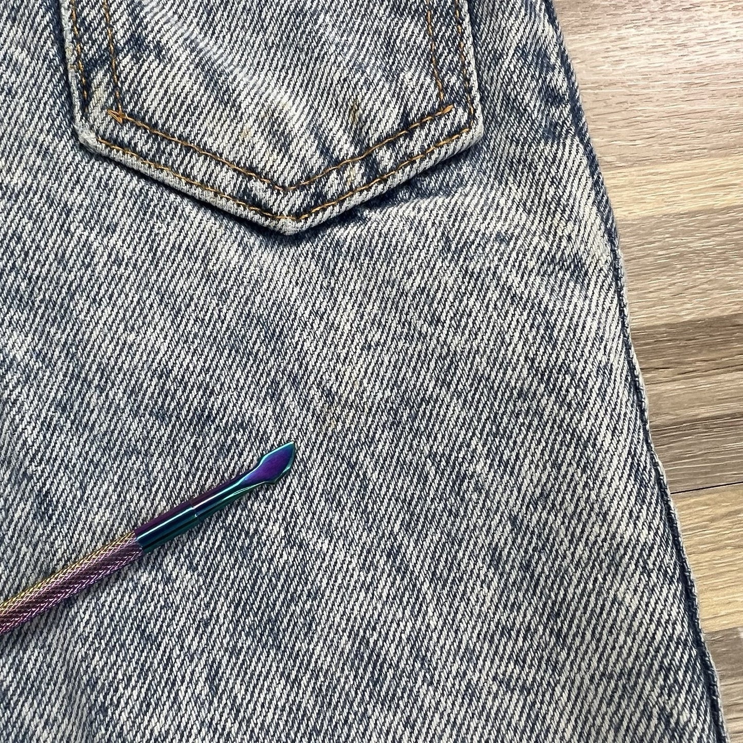 Vintage No Excuses Girls Stonewashed Jeans Size 6 - M138