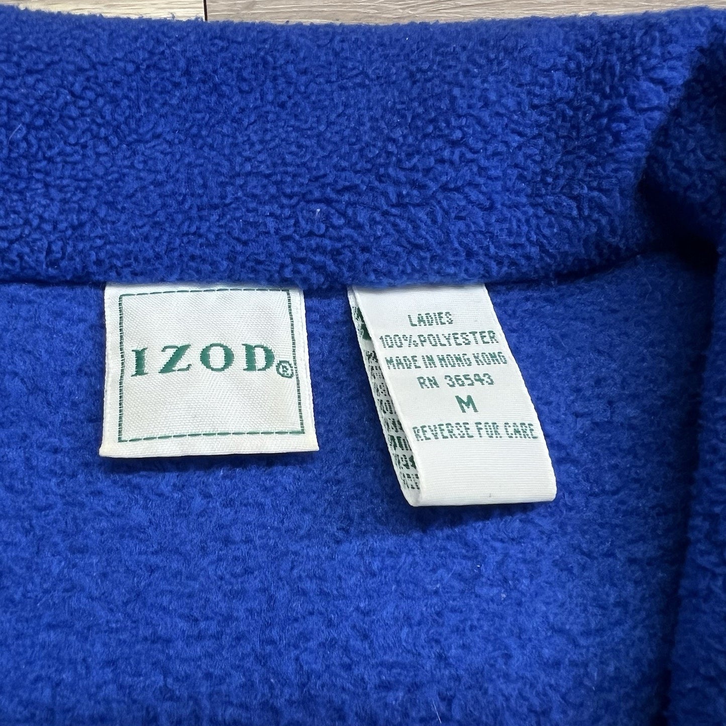 Ladies IZOD Sport Fleece Zip Up Sweater Size M - JL370