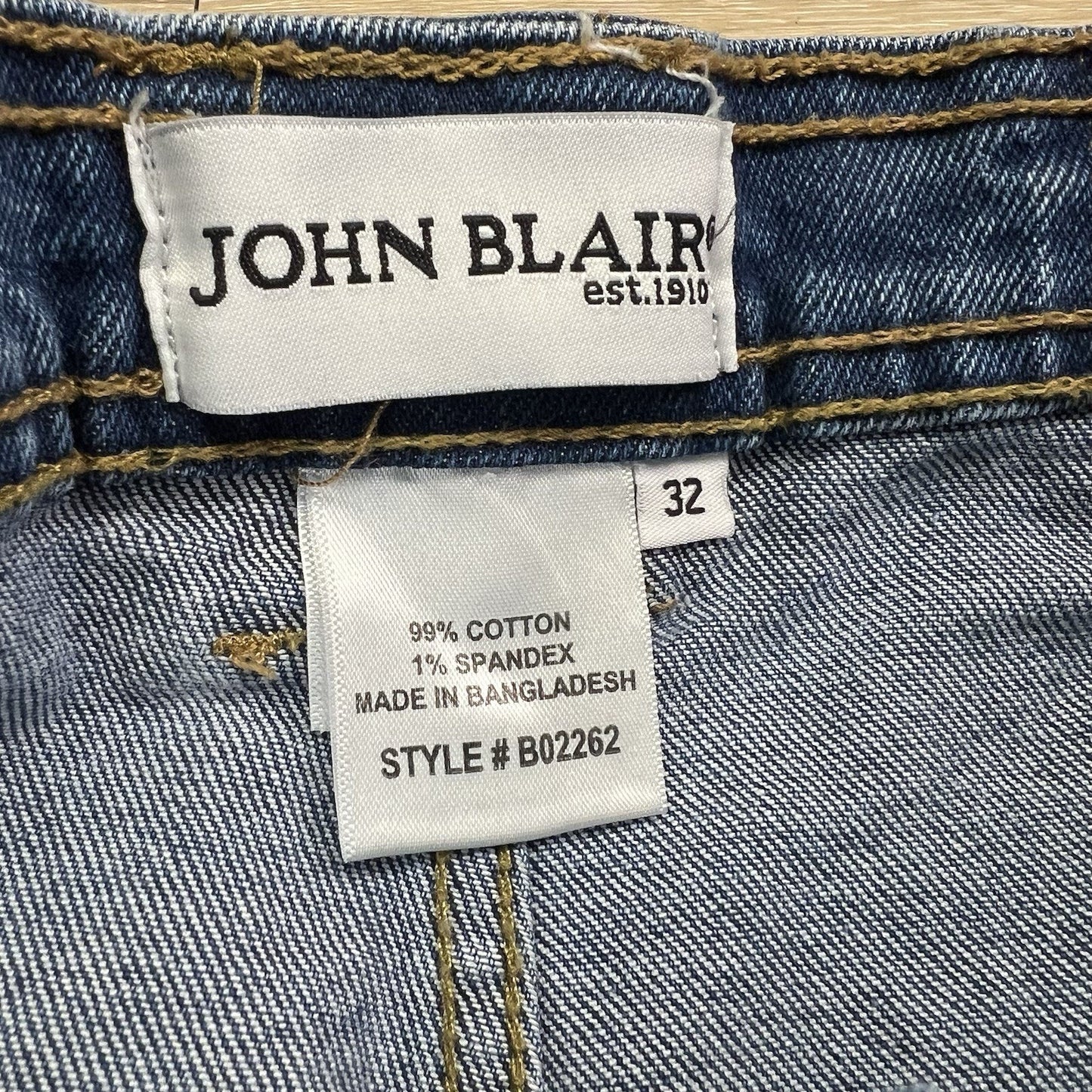John Blair Y2K Flat Cargo Denim Shorts Hiking Shorts Size 32 - JL361