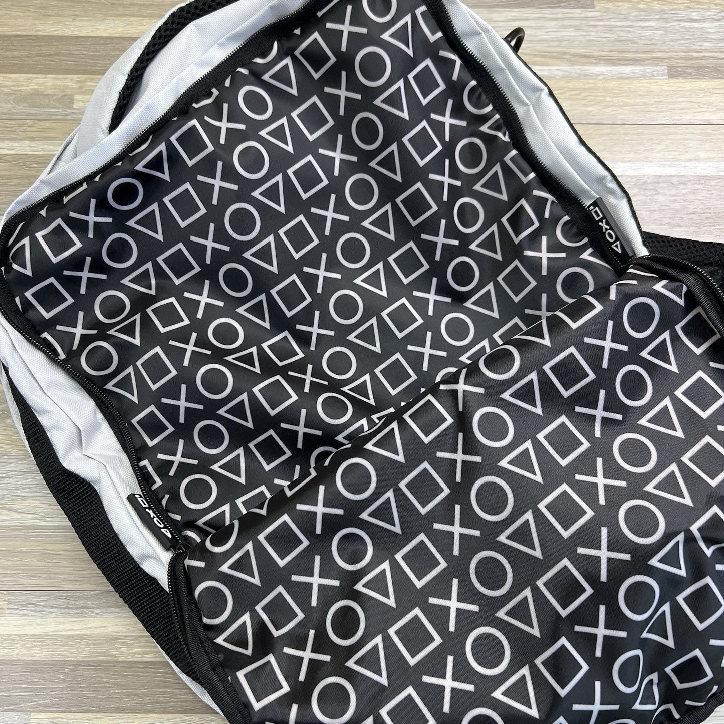 PlayStation Backpack White Black Lightly Used - JL392