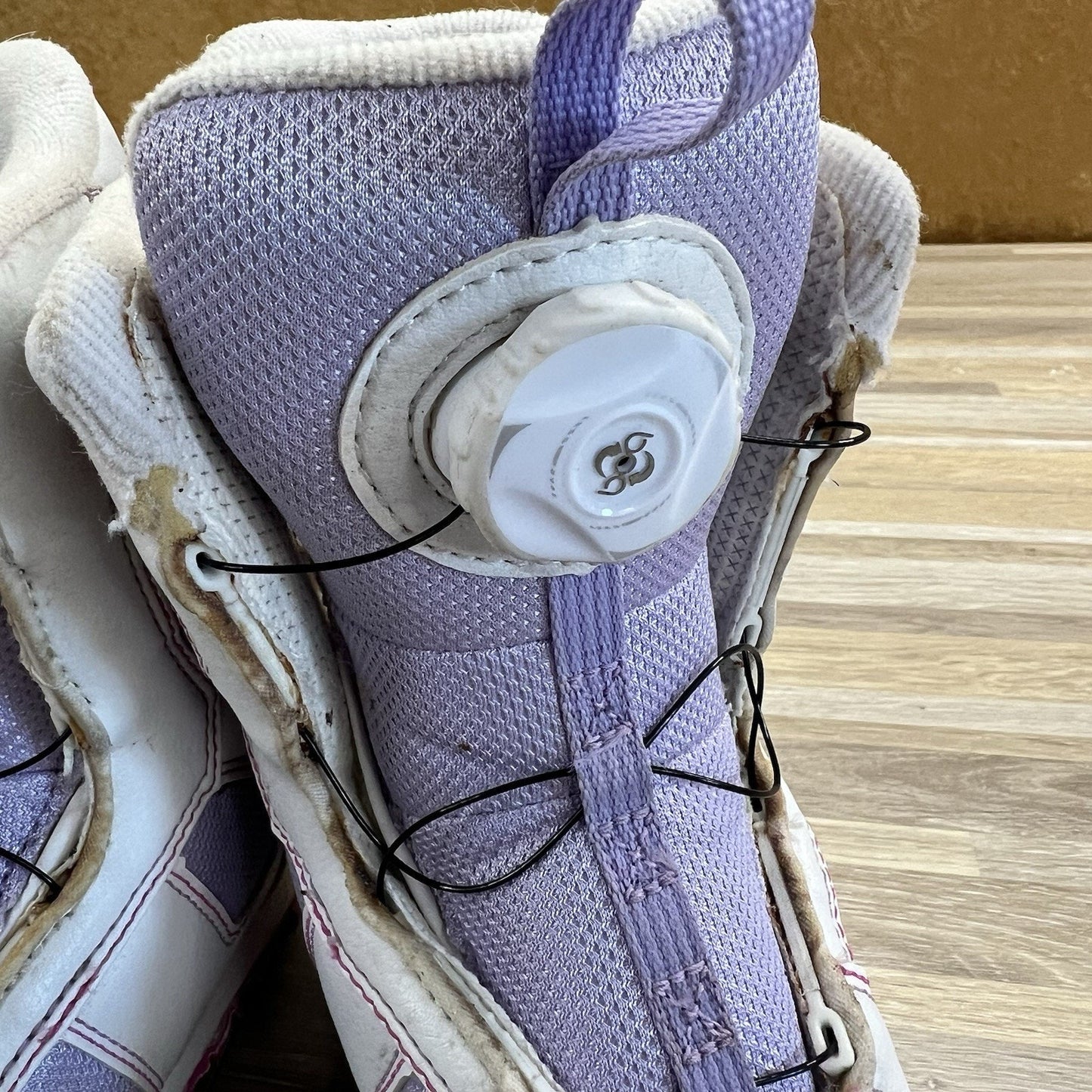 K2 Girls Snowboarding Boots Lil Kat White Purple *Fair Condition” Sz 11 - JN357